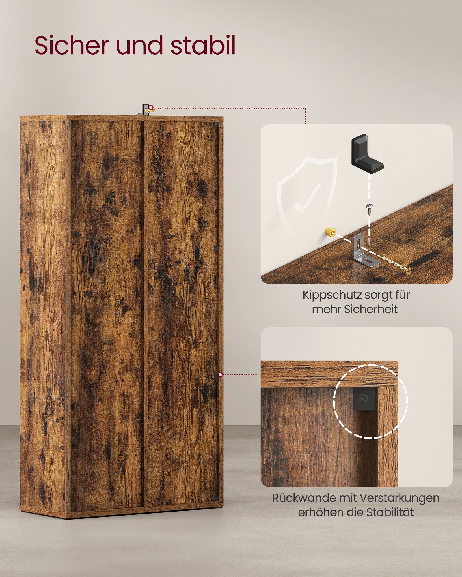 VASAGLE Bücherregal Standregal, Bücherschrank, mit 4/5/7/8 Fächern, Büroregal, Würfelregal, Standregal