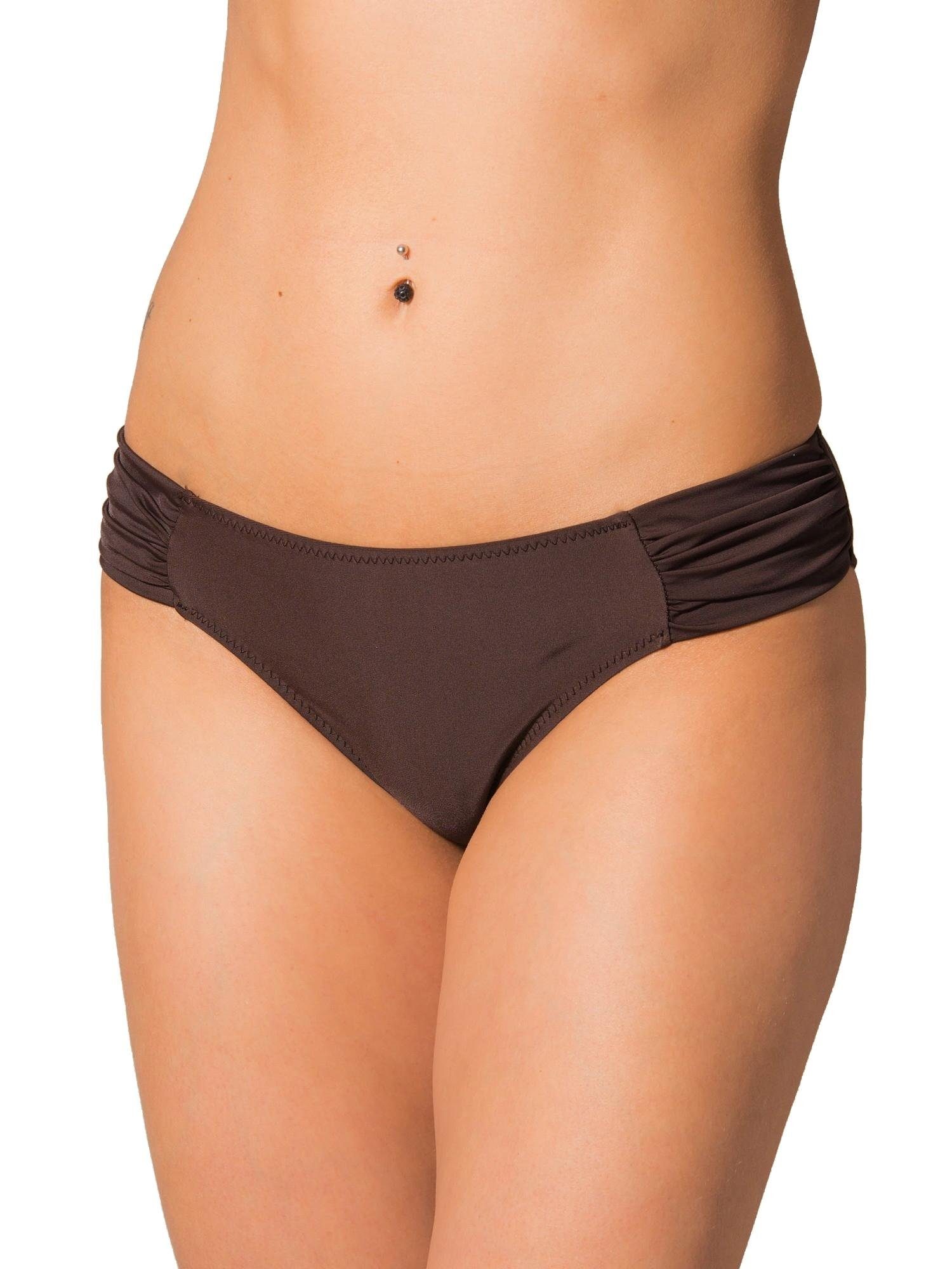 Aquarti Bikini-Hose Aquarti Damen Bikinihose mit seitlichen Raffungen