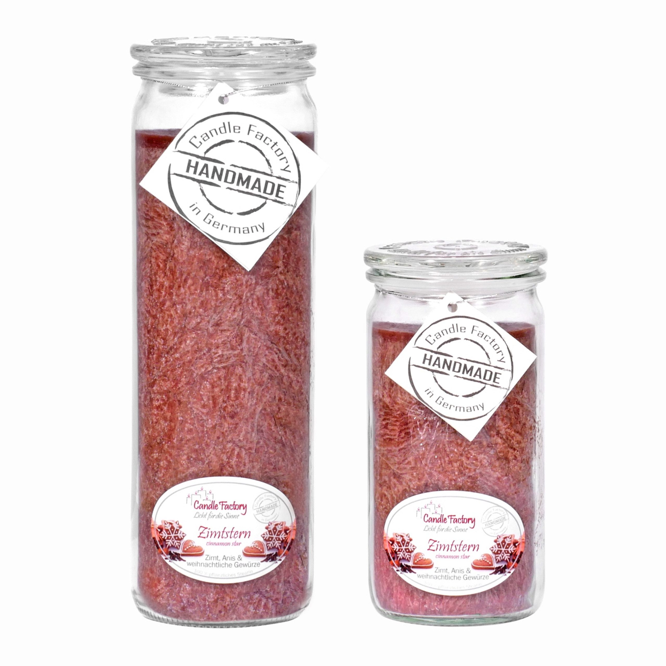Candle Factory Duftkerze Candle Factory Kerzen-Set Zimtstern Big + Mini Jumbo Duftkerze