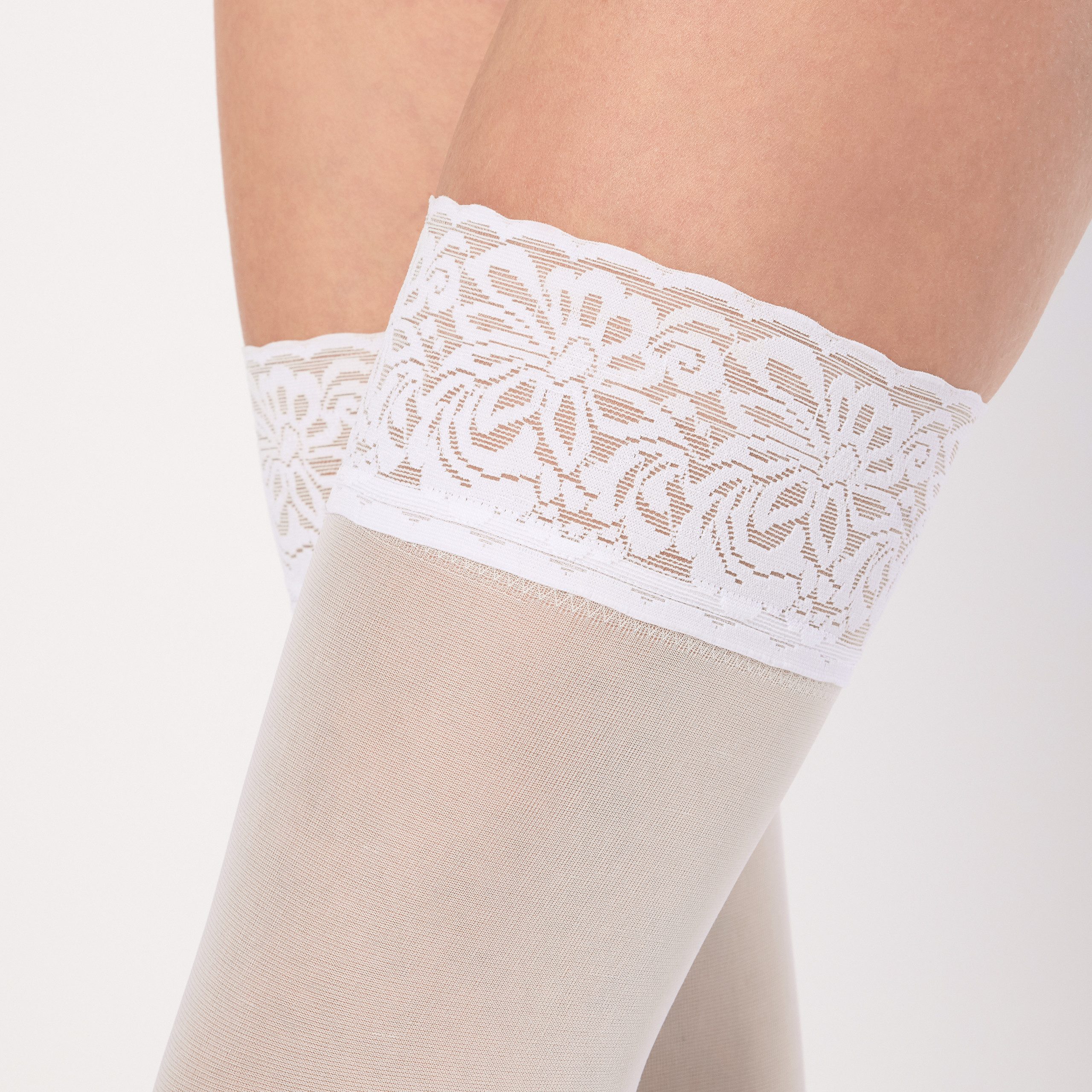 Merry Style Halterlose Strümpfe Damen halterlose Mikrofaser 40 DEN Strümpfe mit Spitze MSSSJ01 – Bild 4 von 5