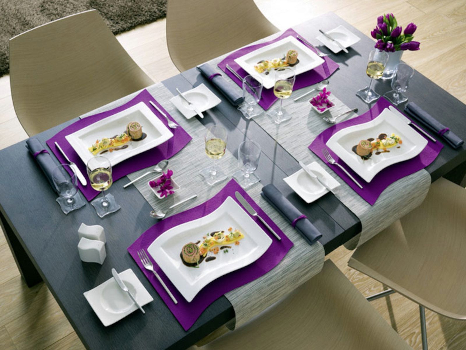 Villeroy & Boch Teller-Set New Wave Brotteller 15 x 13 cm Set6, Premium Porcelain