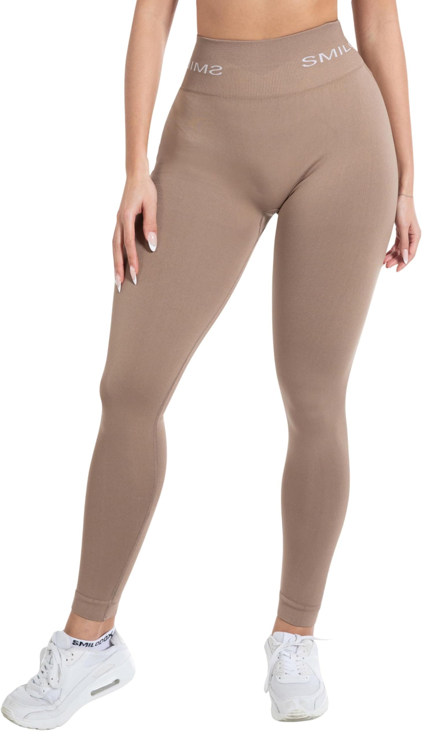 Smilodox Leggings Azura, Push Up Booy Fitnessleggings mit Schriftzug Sport günstig online kaufen