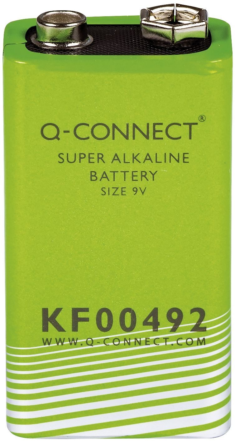 Q-Connect® KF00492 Super Alkaline Batterien - E-Block, 9,0 V Batterie