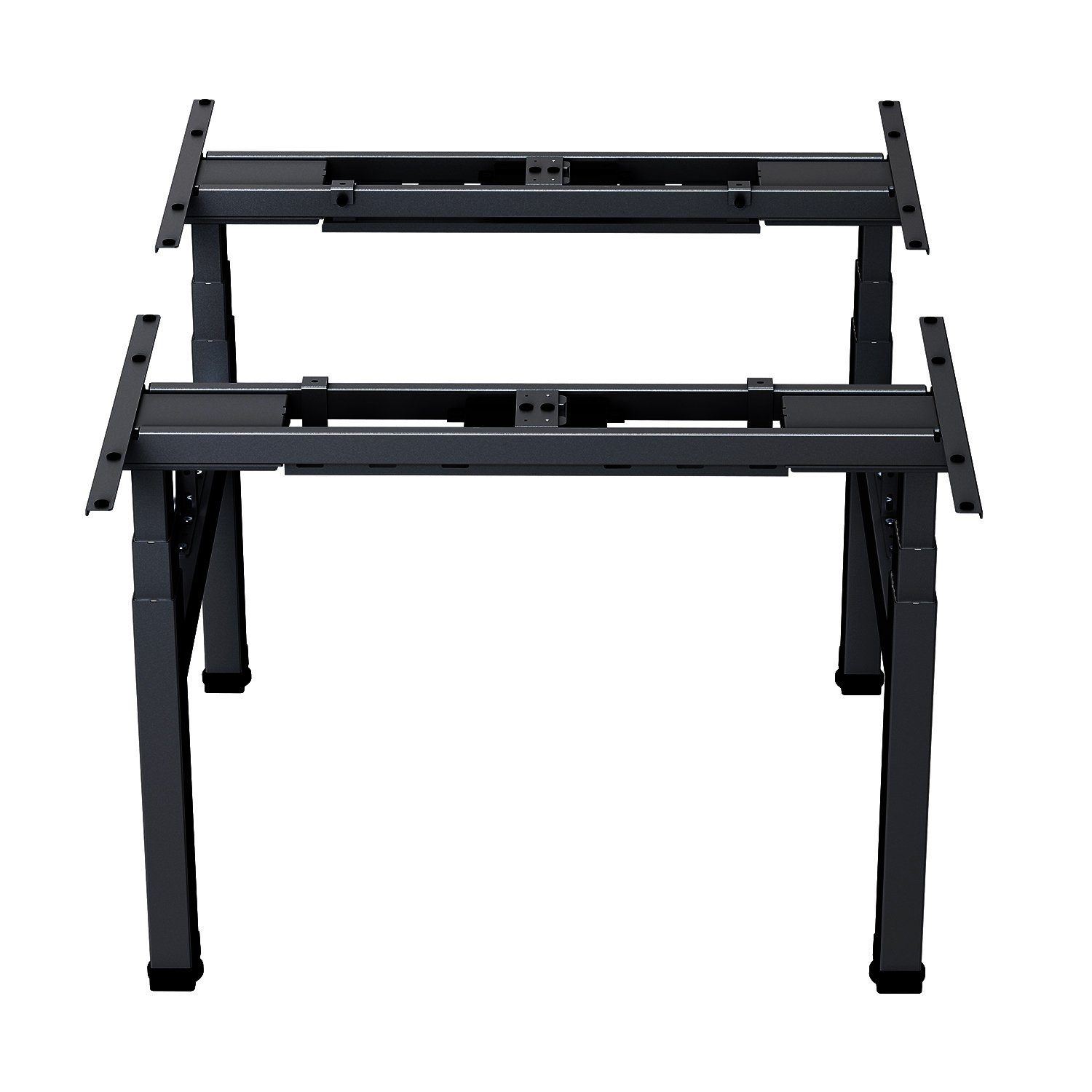 Schwarz Sitz-Steh-Schreibtisch Office ER-404, bis Doppeltischgestell Ergo Tischplatte ohne 2x125kg Schreibtisch