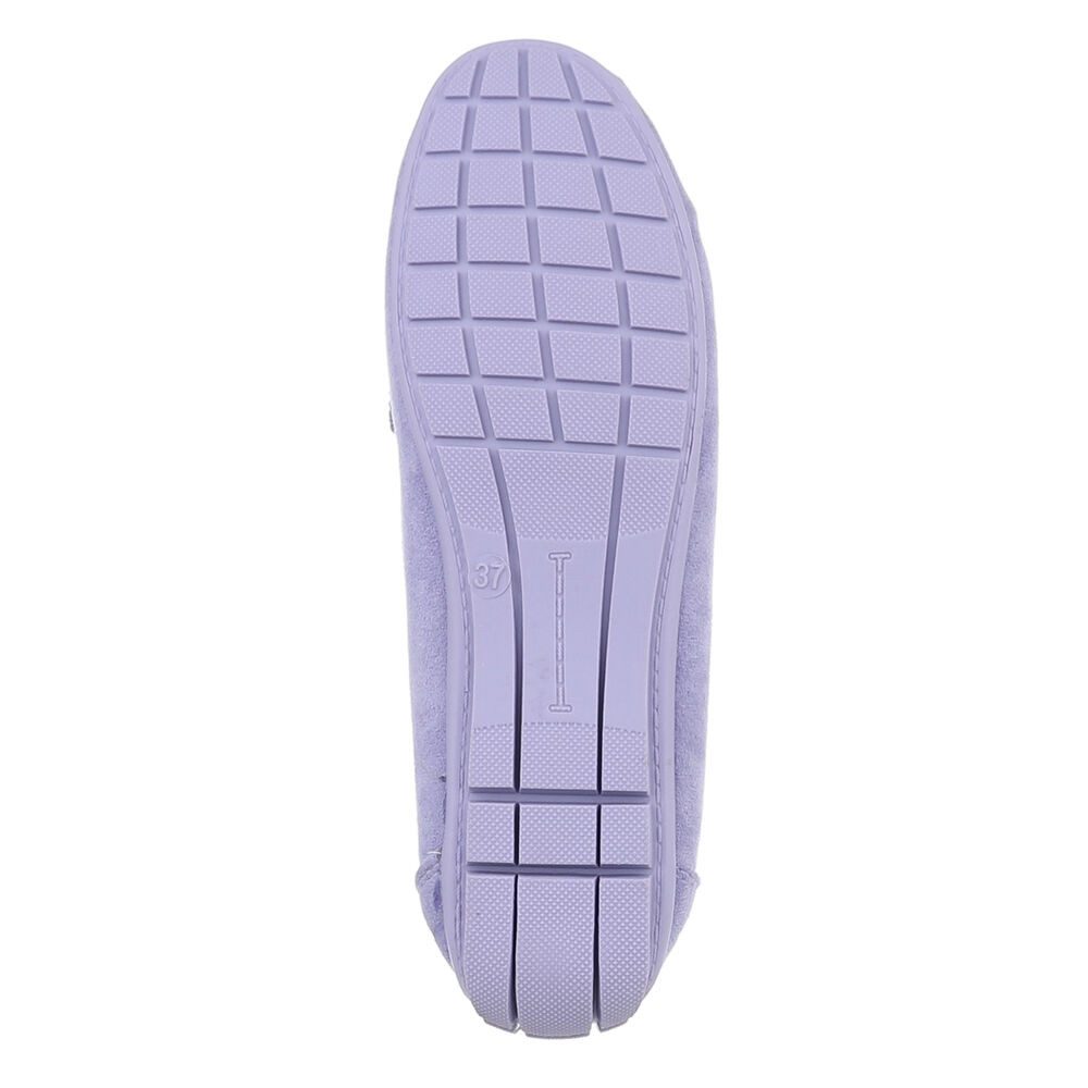 Ital-Design Klassische Slipper – Komfortable Alltagsschuhe für Sie Slipper (89319084) Flach Mokassins in Lila