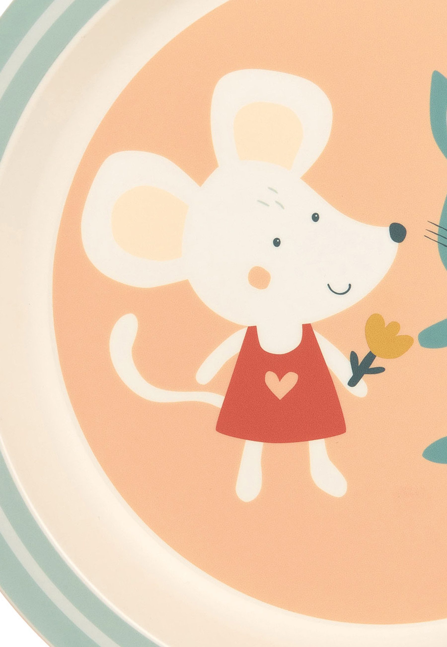 Sigikid Teller Teller Hase & Maus rPET "4 Freunde", (1 St)