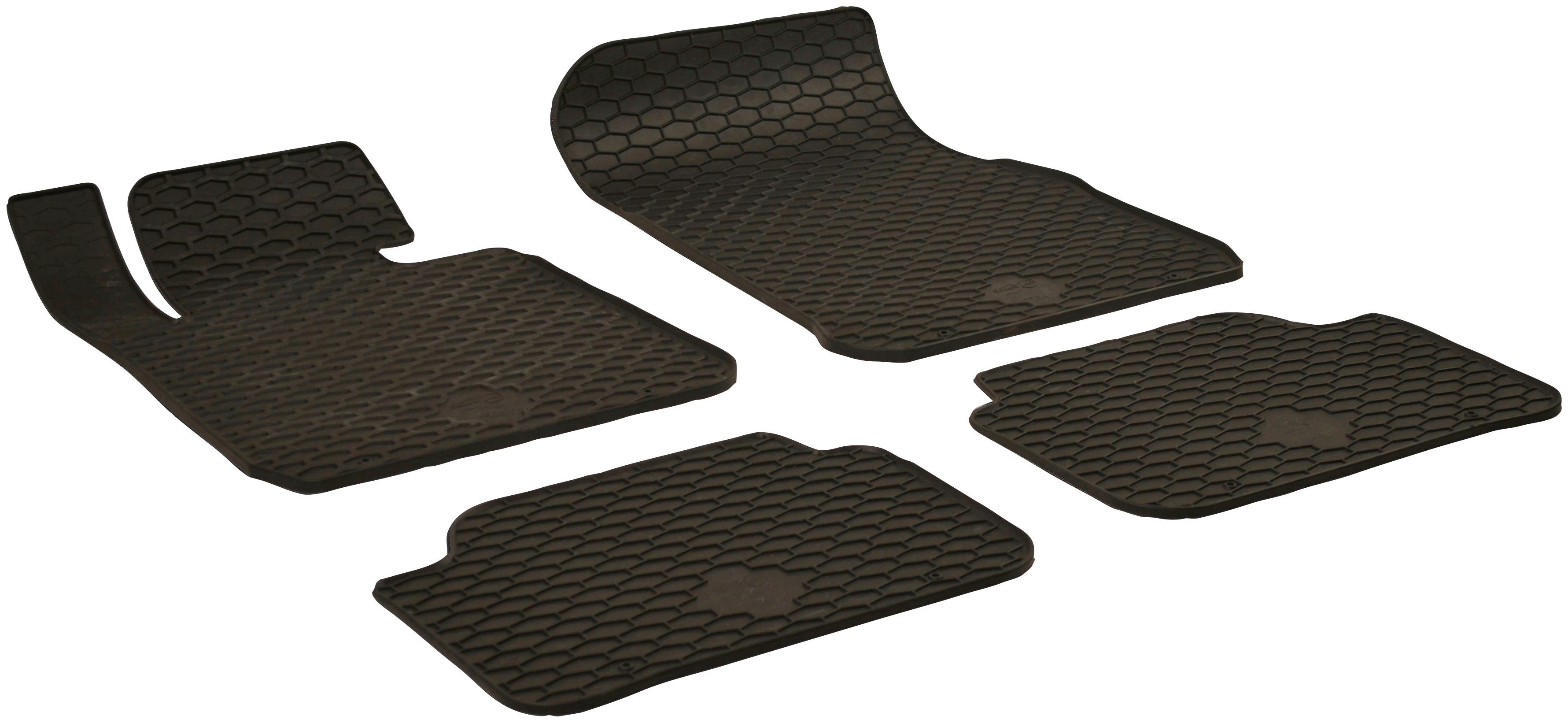 WALSER Passform-Fußmatten (4 St), 1er 1 (F20) 1 Schrägheck, BMW 07/2011-06/2019, (F21) BMW für für 12/2011-Heute BMW