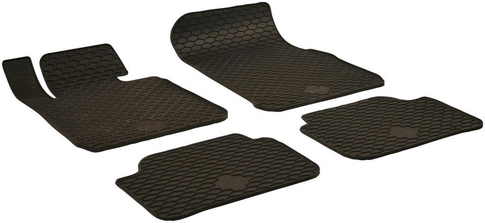 WALSER Passform-Fußmatten (4 St), für BMW 1er Schrägheck, für BMW 1 (F20)  07/2011-06/2019, BMW 1 (F21) 12/2011-Heute