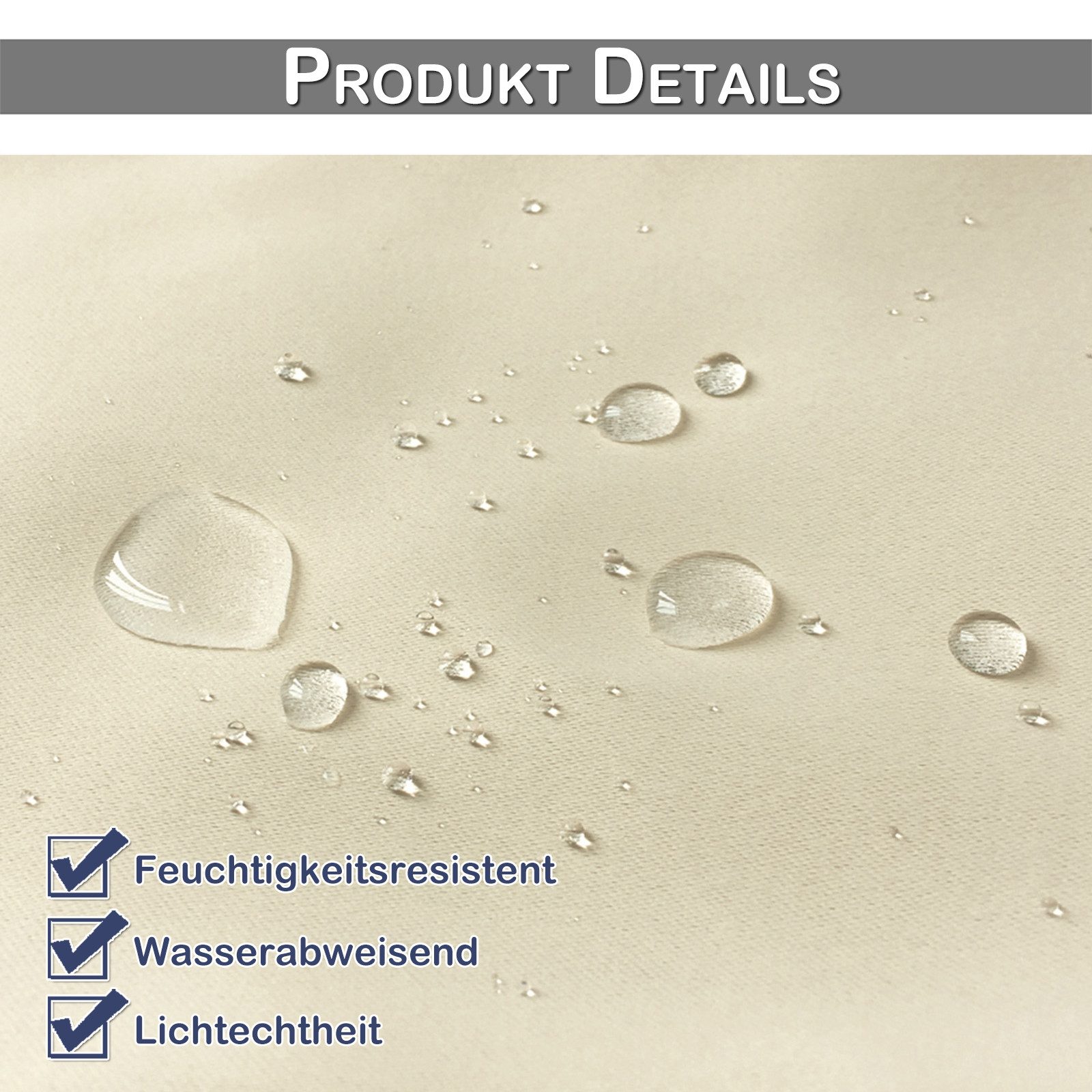 Qelus Gardine Outdoor Vorhang Sichtschutz,Wetterfest Blickdicht günstig online kaufen