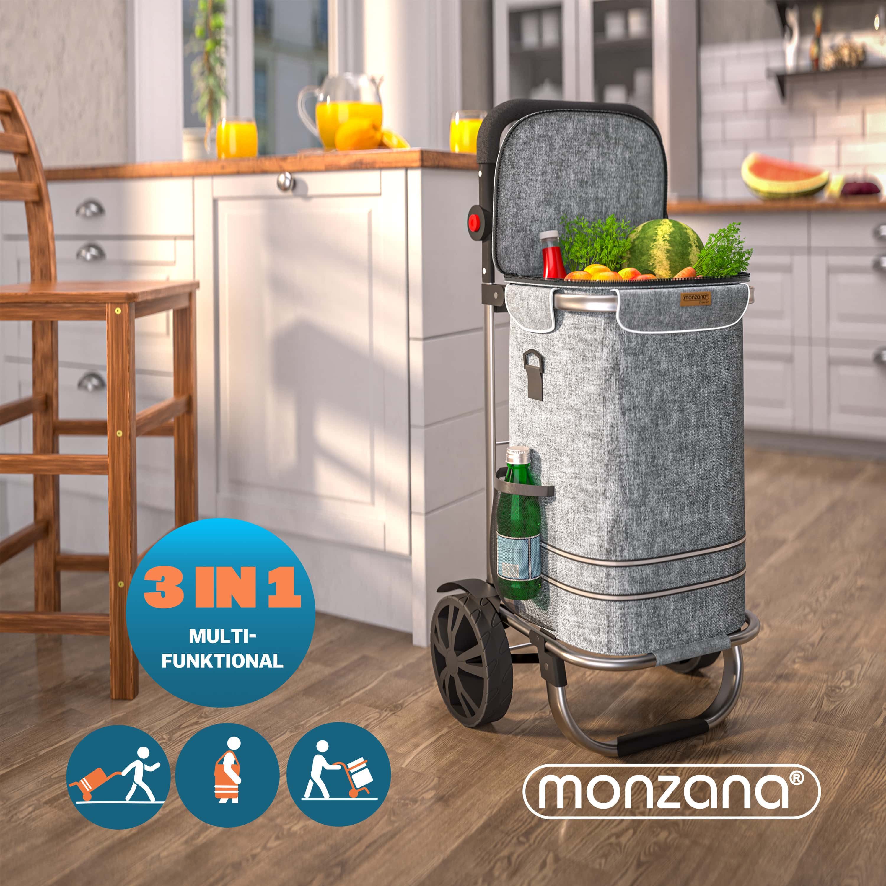 monzana Einkaufstrolley, 2in1 56L bis 50 günstig online kaufen