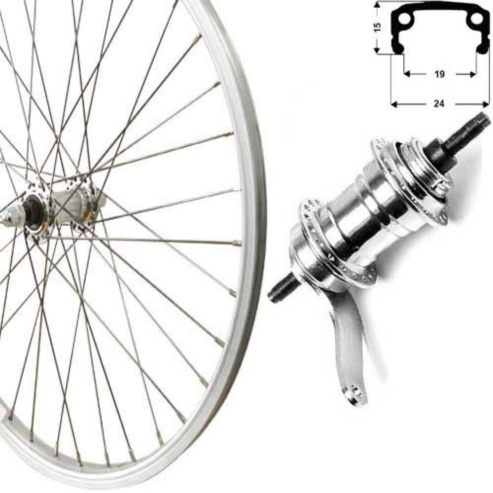 Roland Laufrad Roland Hinterrad 16" Rücktritt silber Kastentyp Aluminium RBN