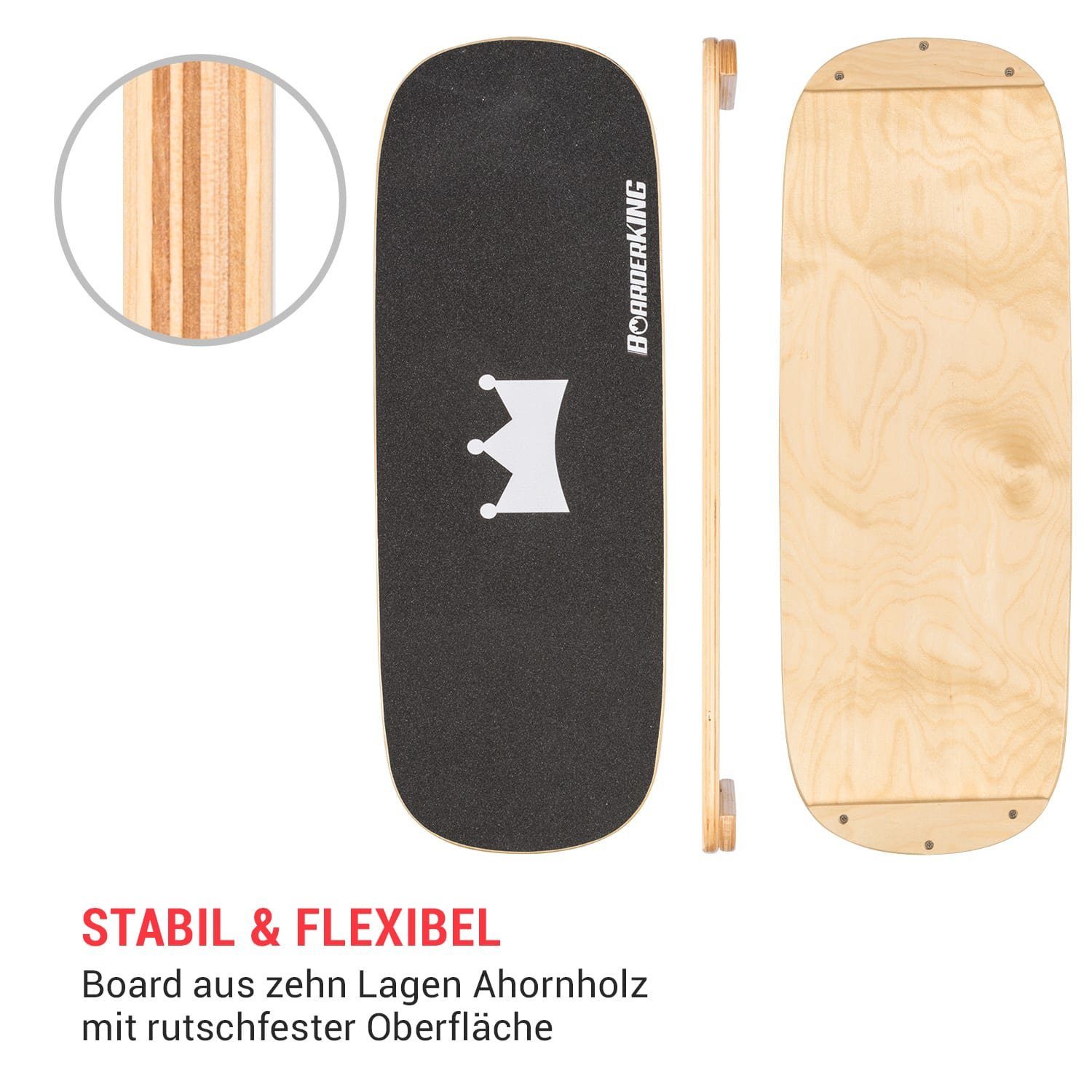 BoarderKING Indoorboard Gleichgewichtstrainer Classic