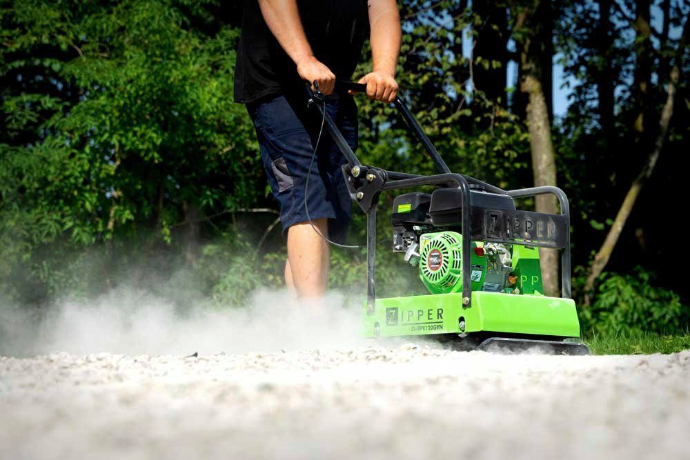 ZIPPER Rüttelplatte »ZI-RPE120GYN«, max. 4700 vpm, (LxB) 62x45 cm, Vorwärts laufende Rüttelplatte