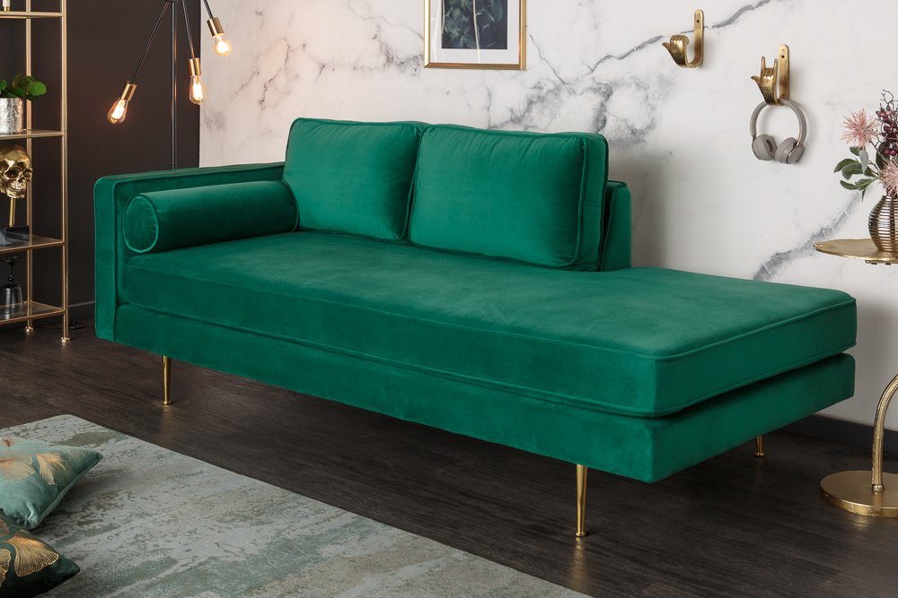 Recamiere DIVA 196cm smaragdgrün
