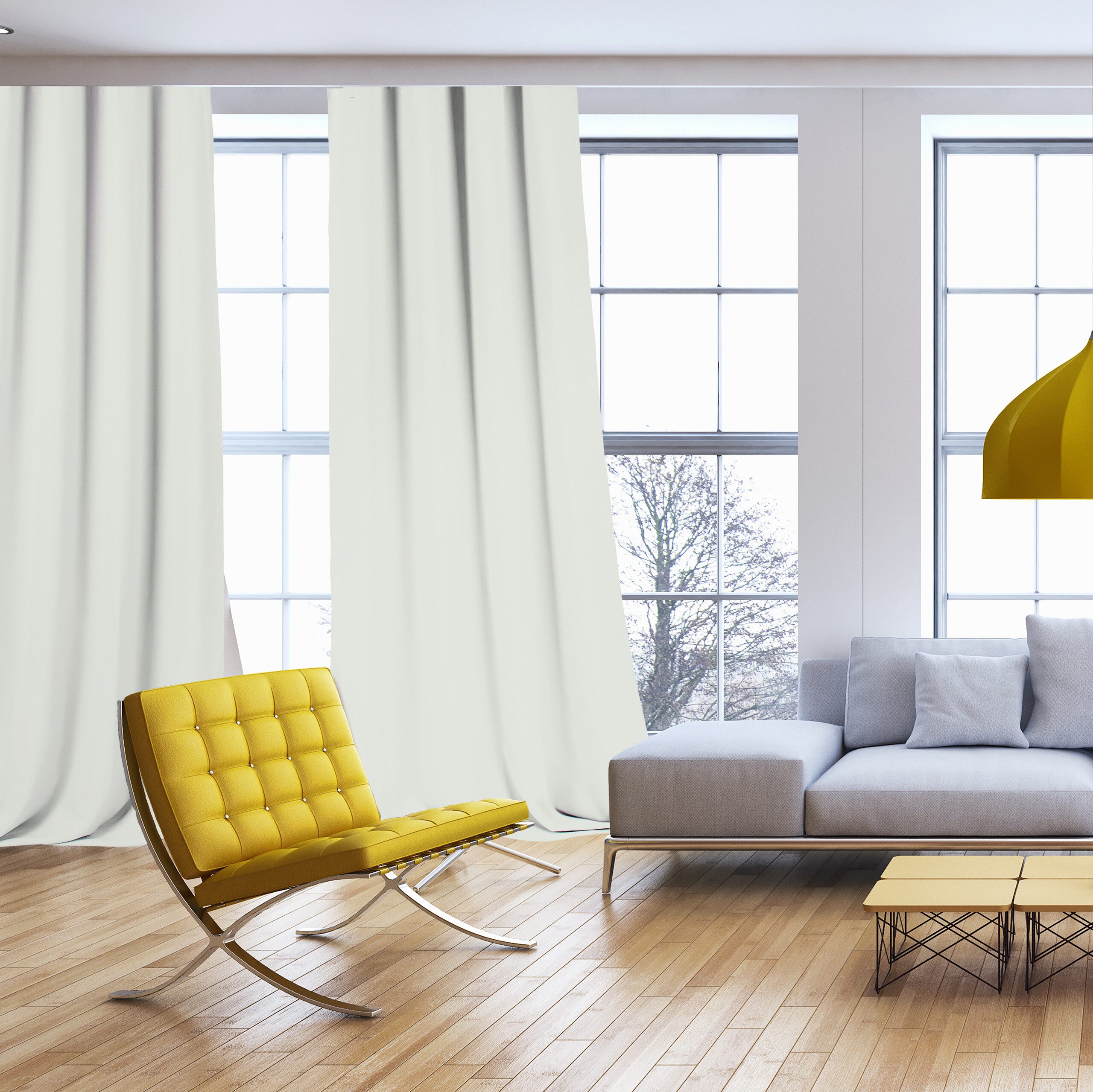 relaxdays Vorhang Vorhänge 2er Set, Ösen günstig online kaufen