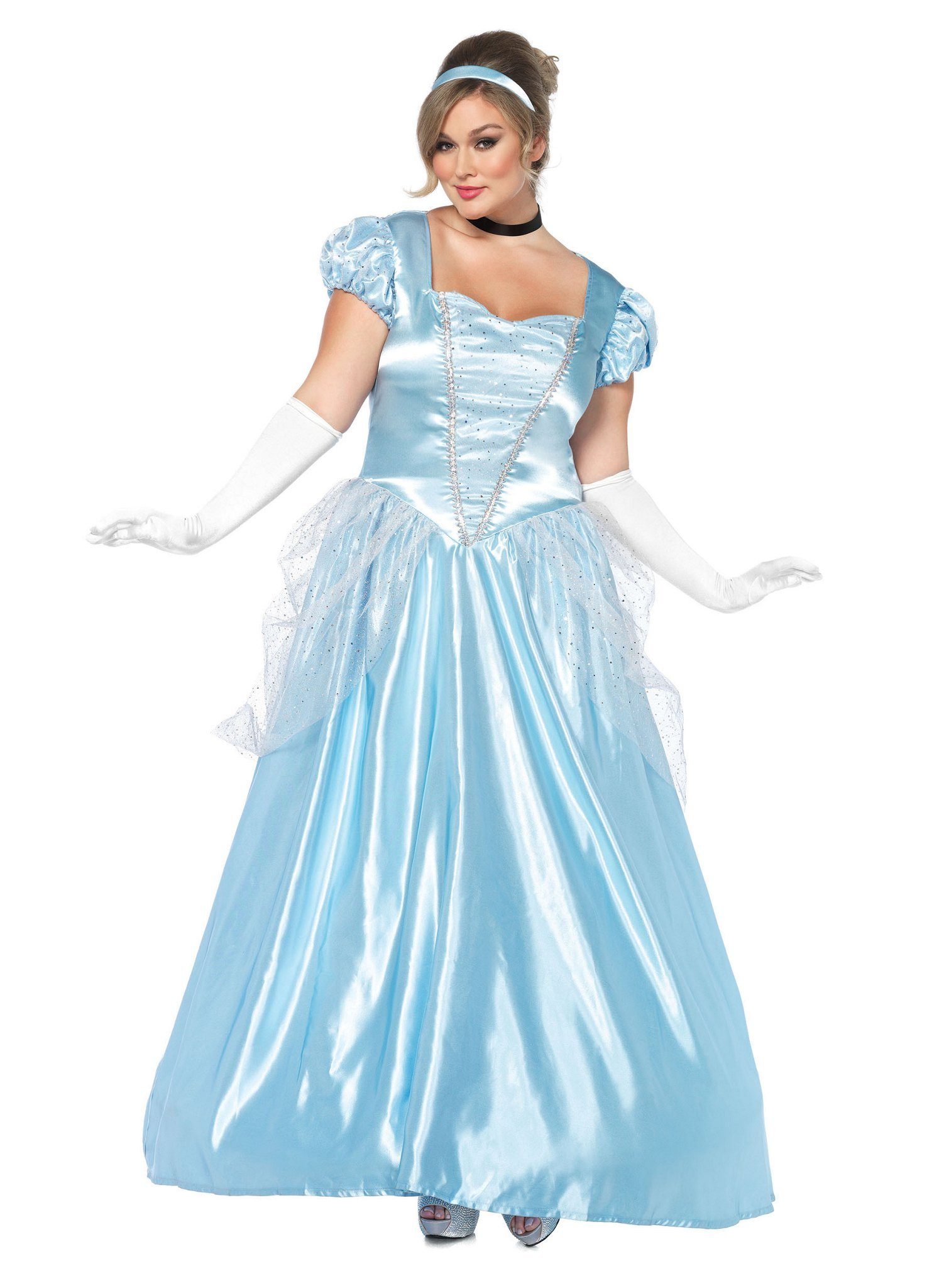 Leg Avenue Prinzessin-Kostüm Cinderella XXL, Bezaubernde Märchen Verkleidung für Sie