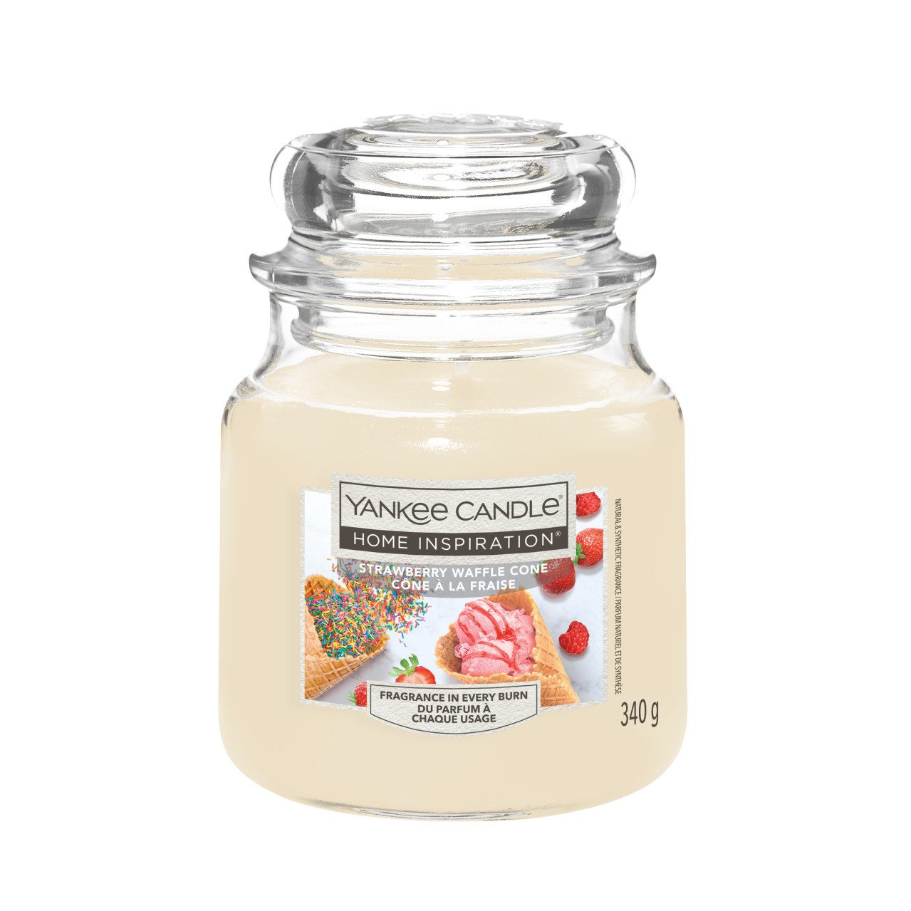Yankee Candle Duftkerze Yankee Candle Duftkerze Mittleres Glas Strawberry günstig online kaufen