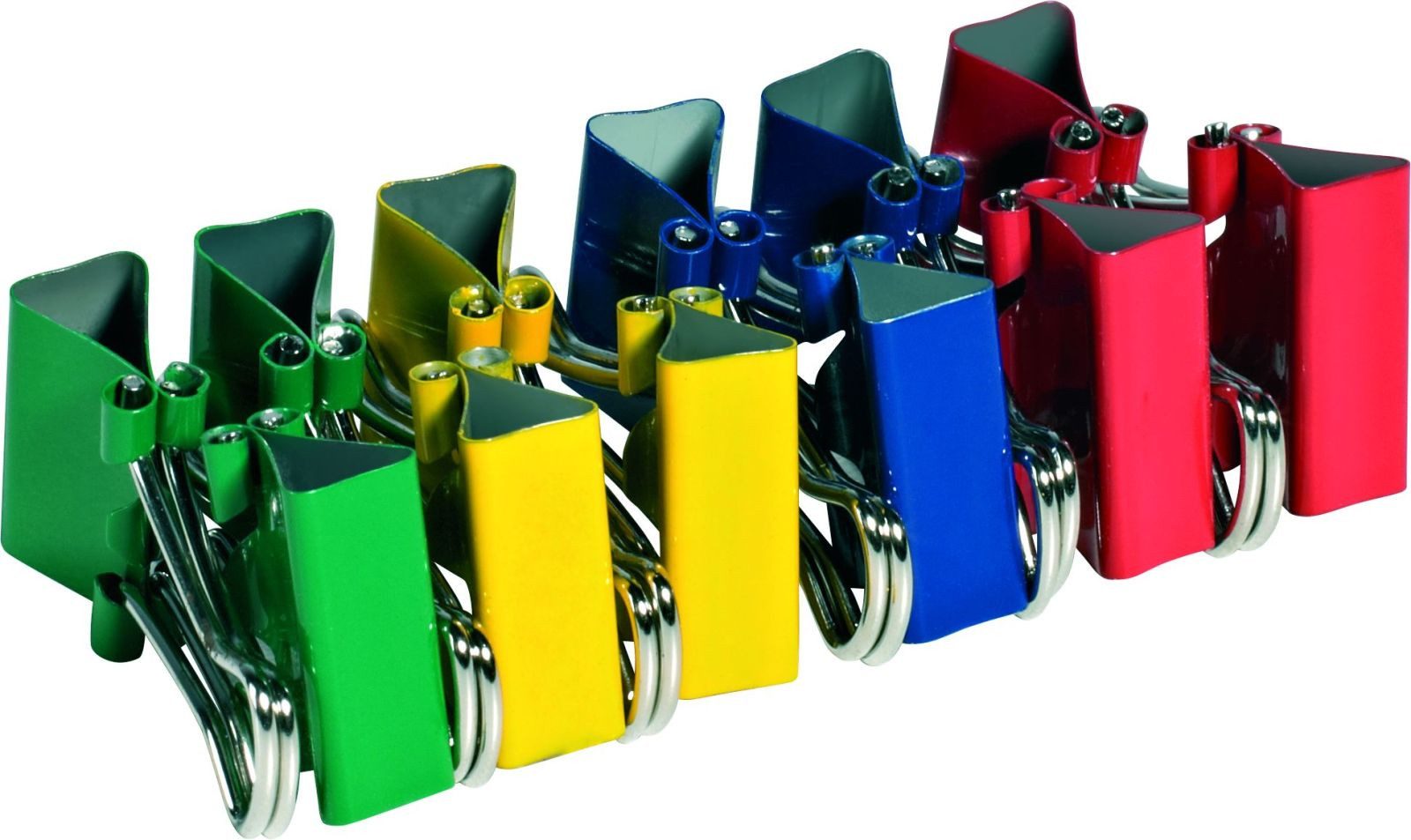 ALCO Büroklammer Foldbackklammer 25mm farbig sortiert VE=12 Stück