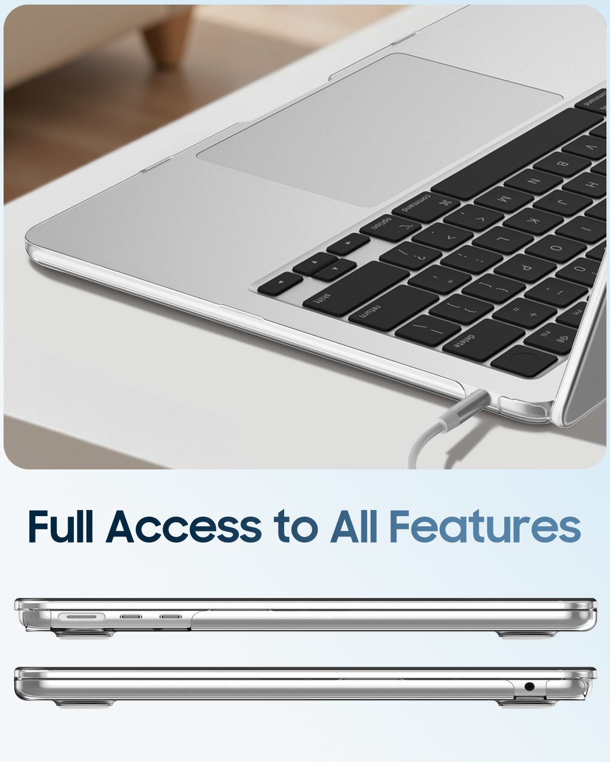 Fintie Laptop-Hülle für MacBook Air 13,6'' M5 M4 M3 M2 (2026-2022) A3449 A3240 A3113 A2681