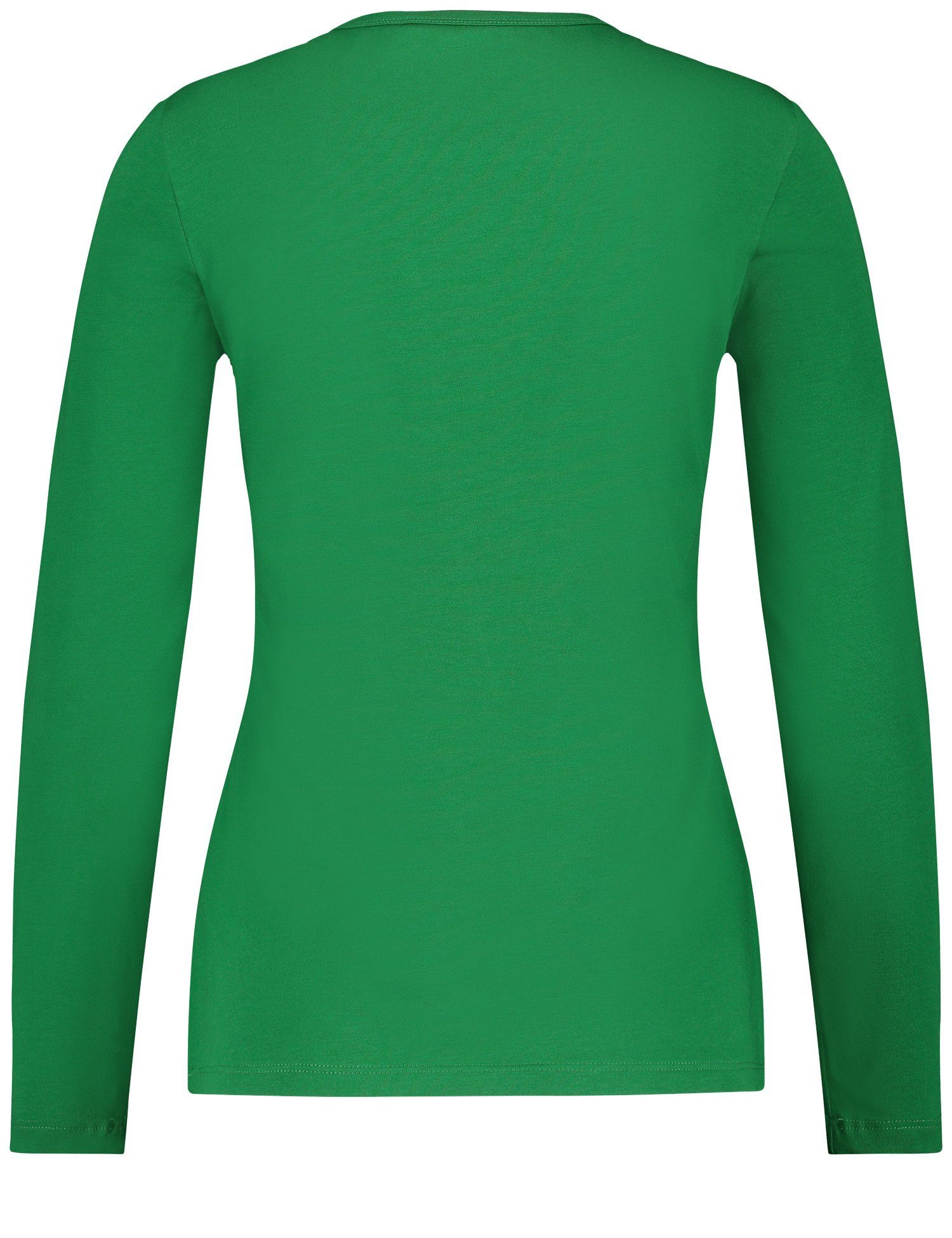 Basic Langarmshirt WEBER GERRY Green Langarmshirt Stretchkomfort Bright mit