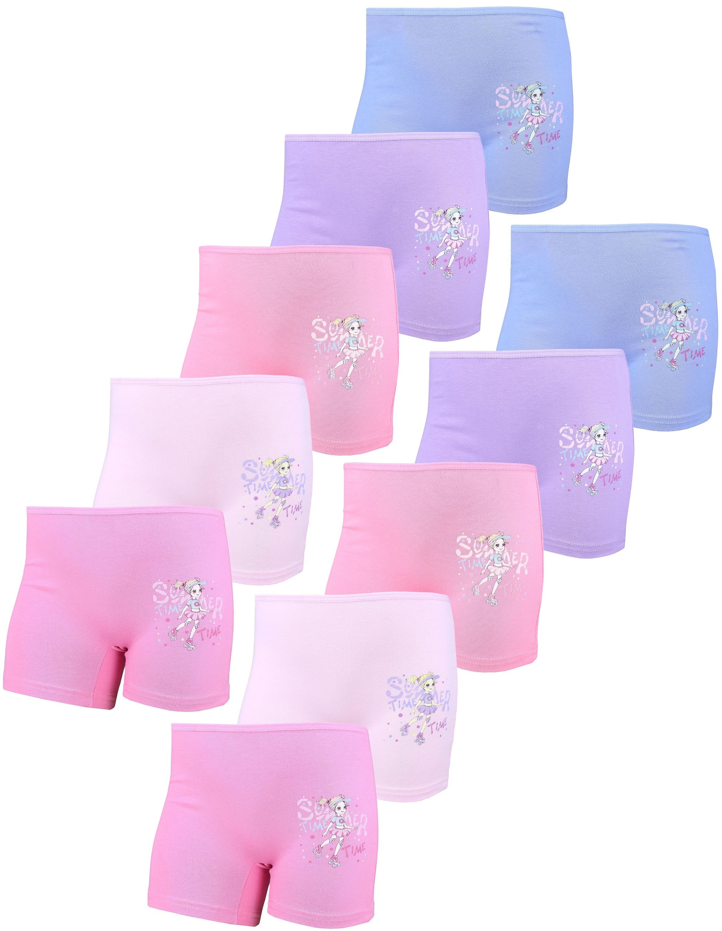 TupTam Boxershorts TupTam Unterhosen Mädchen Shorts 10er Pack