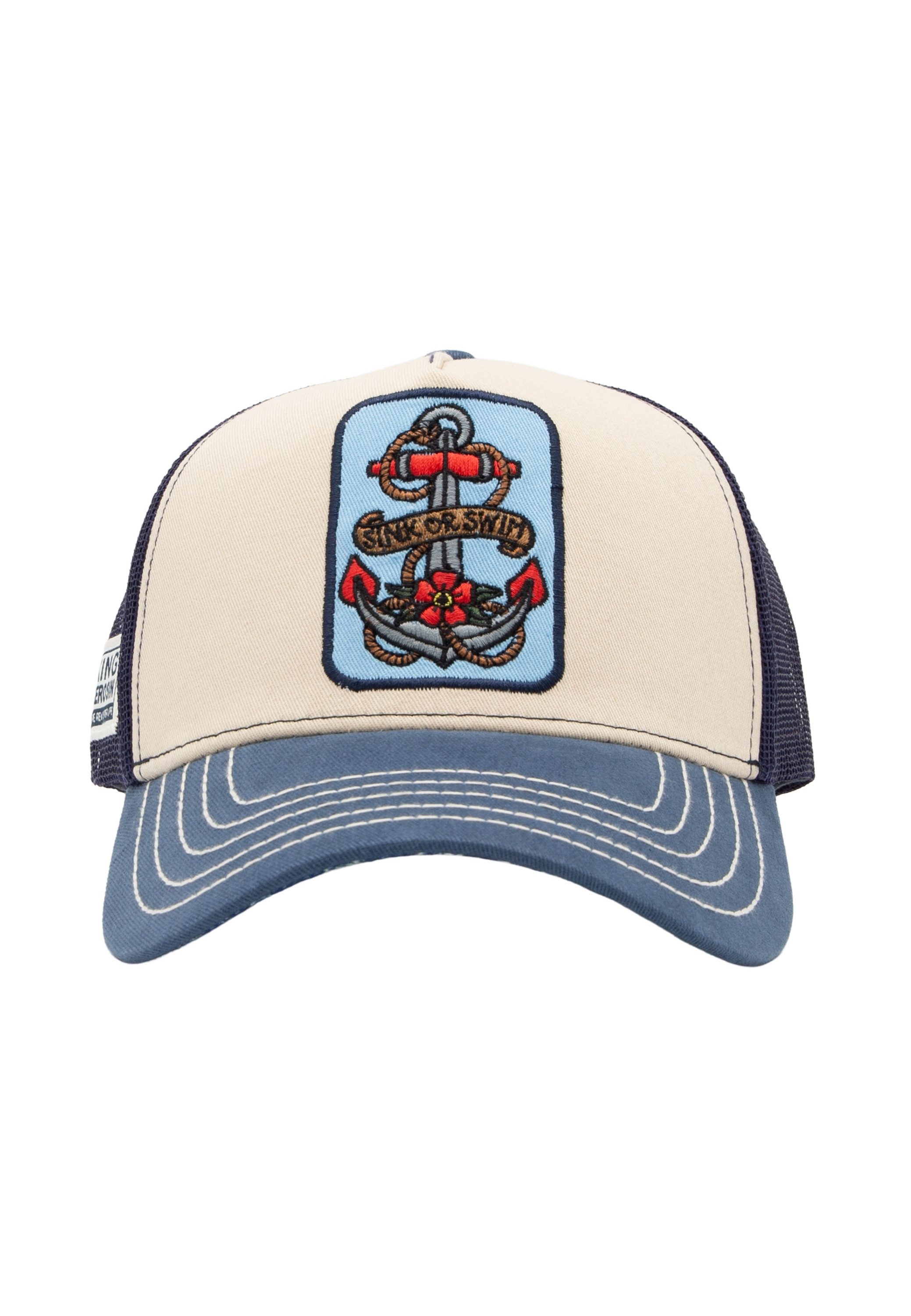 KingKerosin Trucker Cap Sink or Swim (1-St) mit maritimem Vintage-Flair