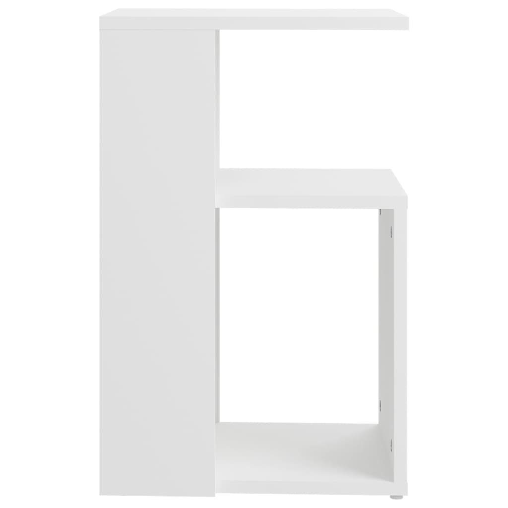 (1-St) vidaXL | Weiß Beistelltisch Holzwerkstoff Beistelltisch Weiß Weiß cm 36x30x56