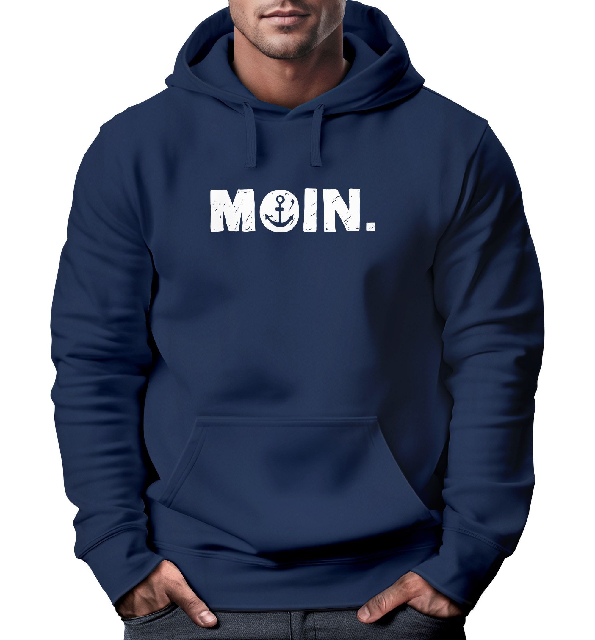Neverless Hoodie Hoodie Herren Moin Dialekt günstig online kaufen
