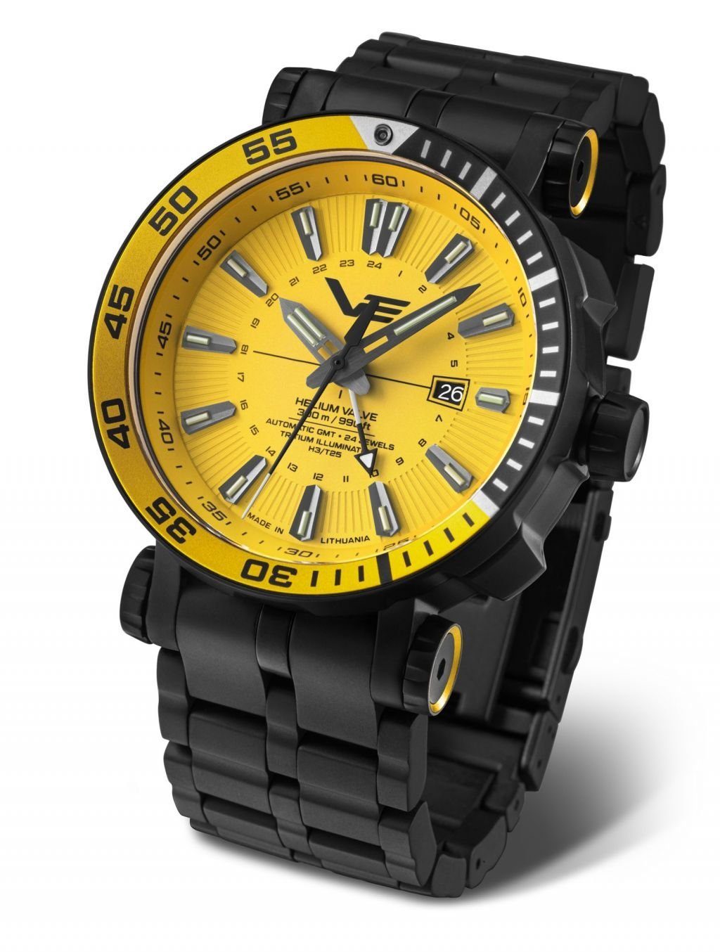 Vostok Europe Automatikuhr Energia Rocket Herrenuhr 48 mm Edelstahlband, 575C719B, Robust & Wasserdicht