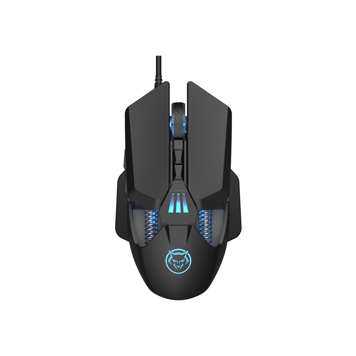 Qware Gaming Maus kabelgebunden 2400 DPI ergonomisch schwarz Gaming-Maus (kabelgebunden)