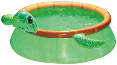 SummerWaves Rundpool »Schildkröte«, ØxH: 183x51 cm, mit Fontänenfunktion