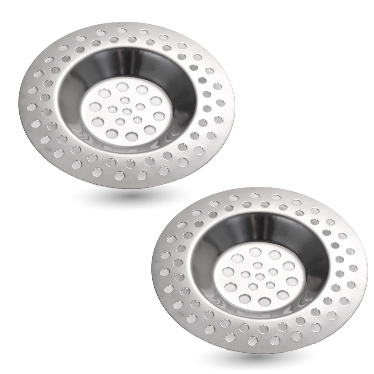 Kostüm 2er Universal Abflusssieb Dusche Badewanne Spülbecke rostfrei Haarsieb