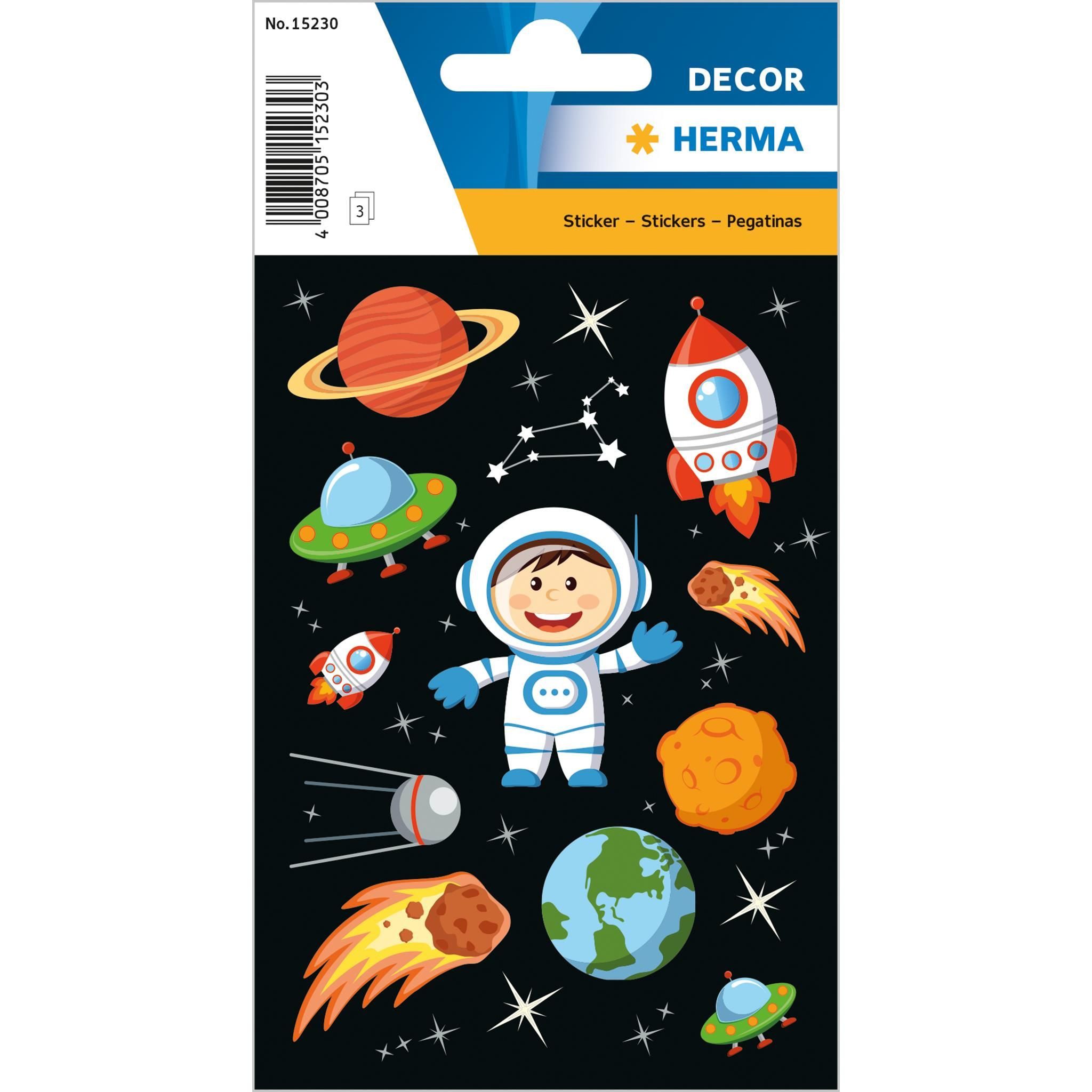 HERMA Sticker Herma Sticker DECOR Der kleine Astronaut 3 Bl