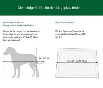 Dehner Tierbett Hundehütte Balu, 128 x 91 x 88.5 cm, robust verarbeitet aus Tannenholz mit Bitumendach
