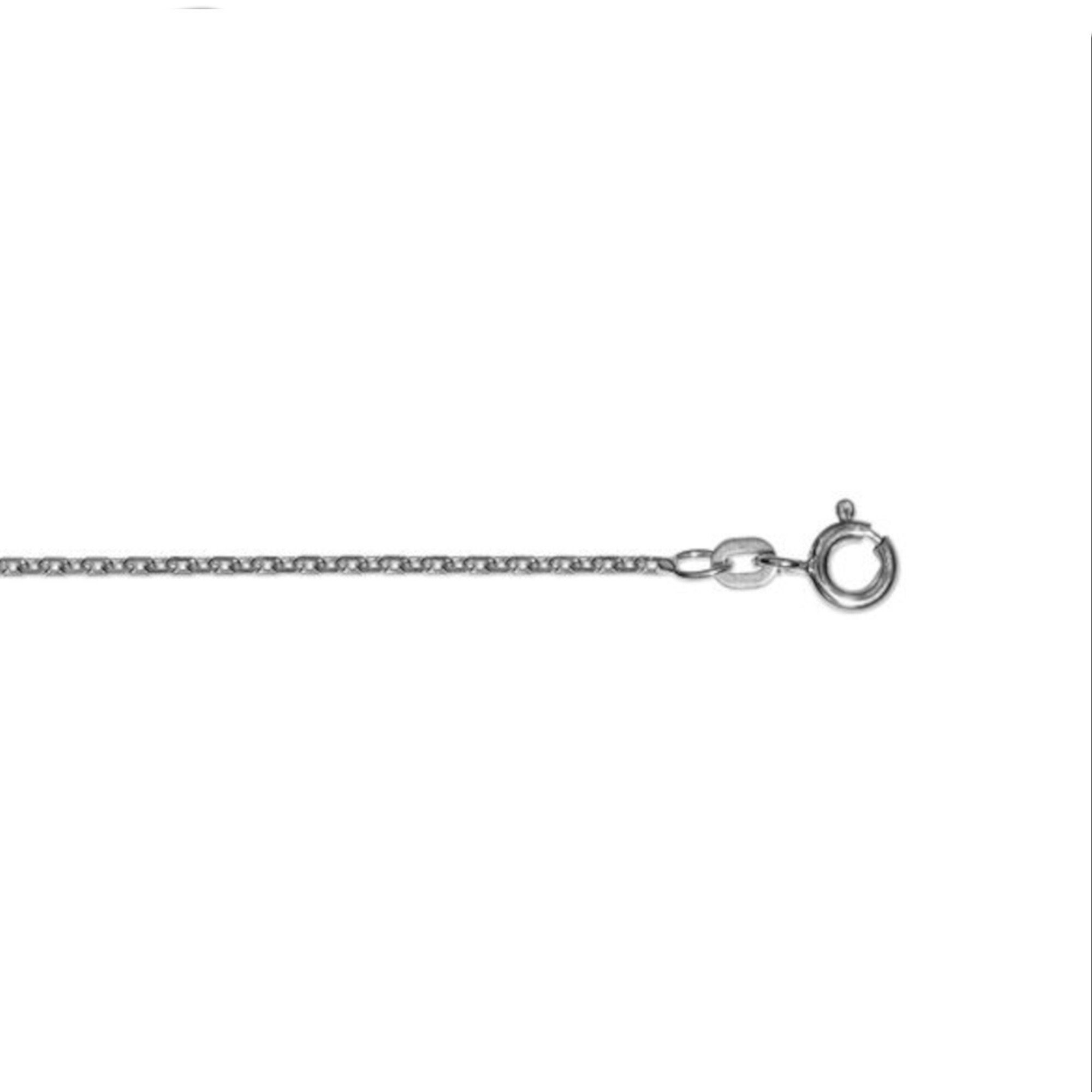 ONE ELEMENT Goldkette Halskette Rundankerkette aus 333 Weißgold Ø 1,7 mm, Sorgfältig verarbeitet – langlebig & angenehm im Alltag