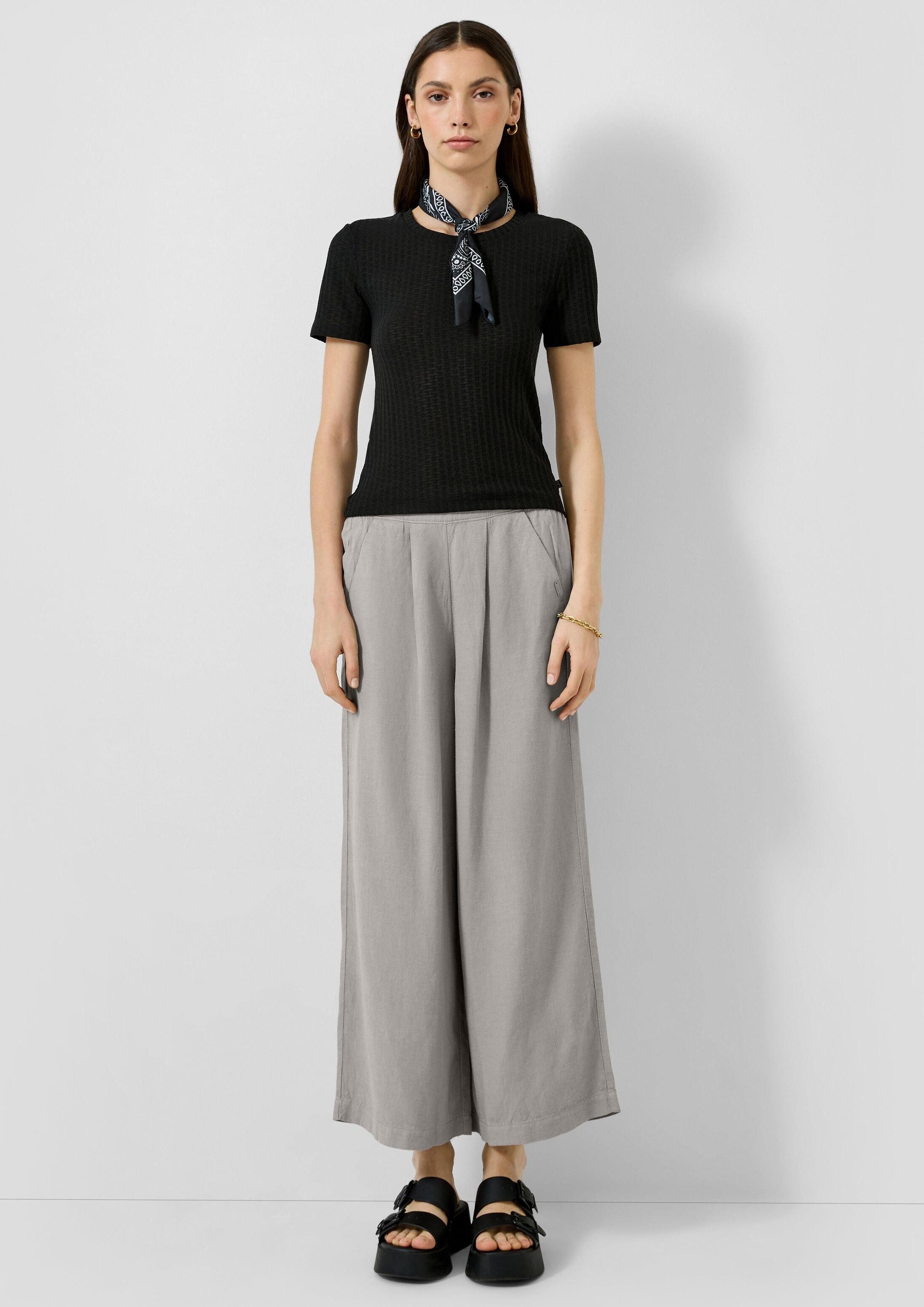 QS Culotte Hose Leinenmix-Culotte