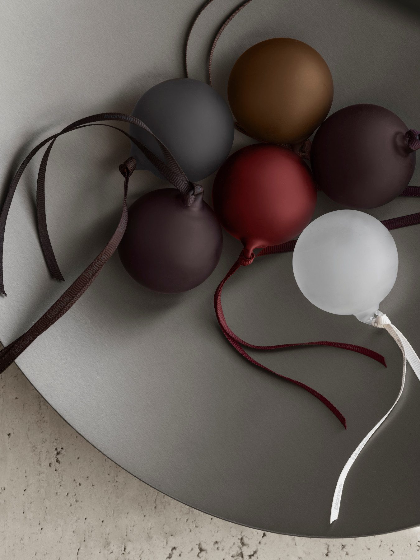 blomus Christbaumschmuck -JUHLA- Weihnachtsschmuck 6er-Set: Elegantes Design & modernen Farben (6-tlg), Exklusiv, Handgefertigt, 6er-Set, Farbauswahl, Mattes Finish, Edel