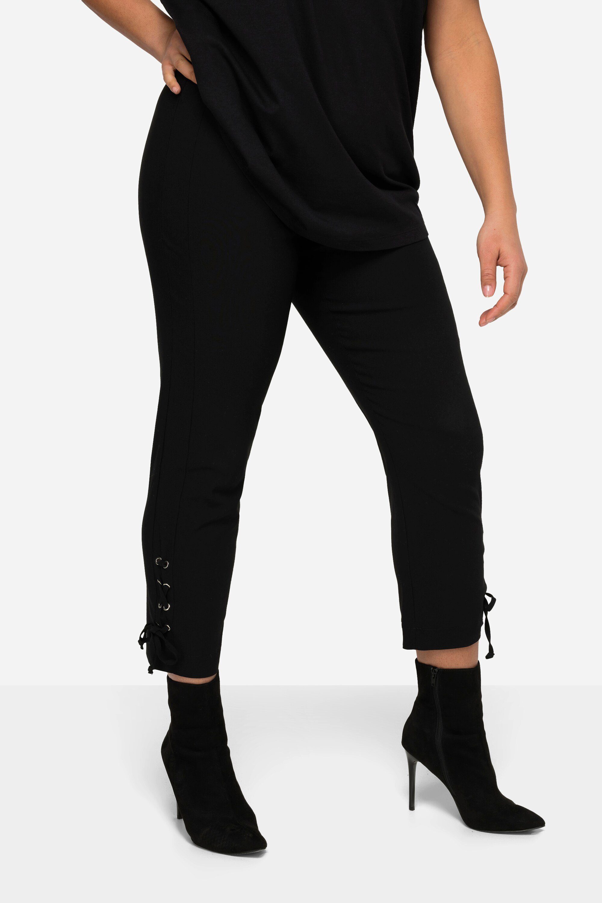 MIAMODA Stoffhose Bengalin-Hose Slim Fit Schnürung günstig online kaufen