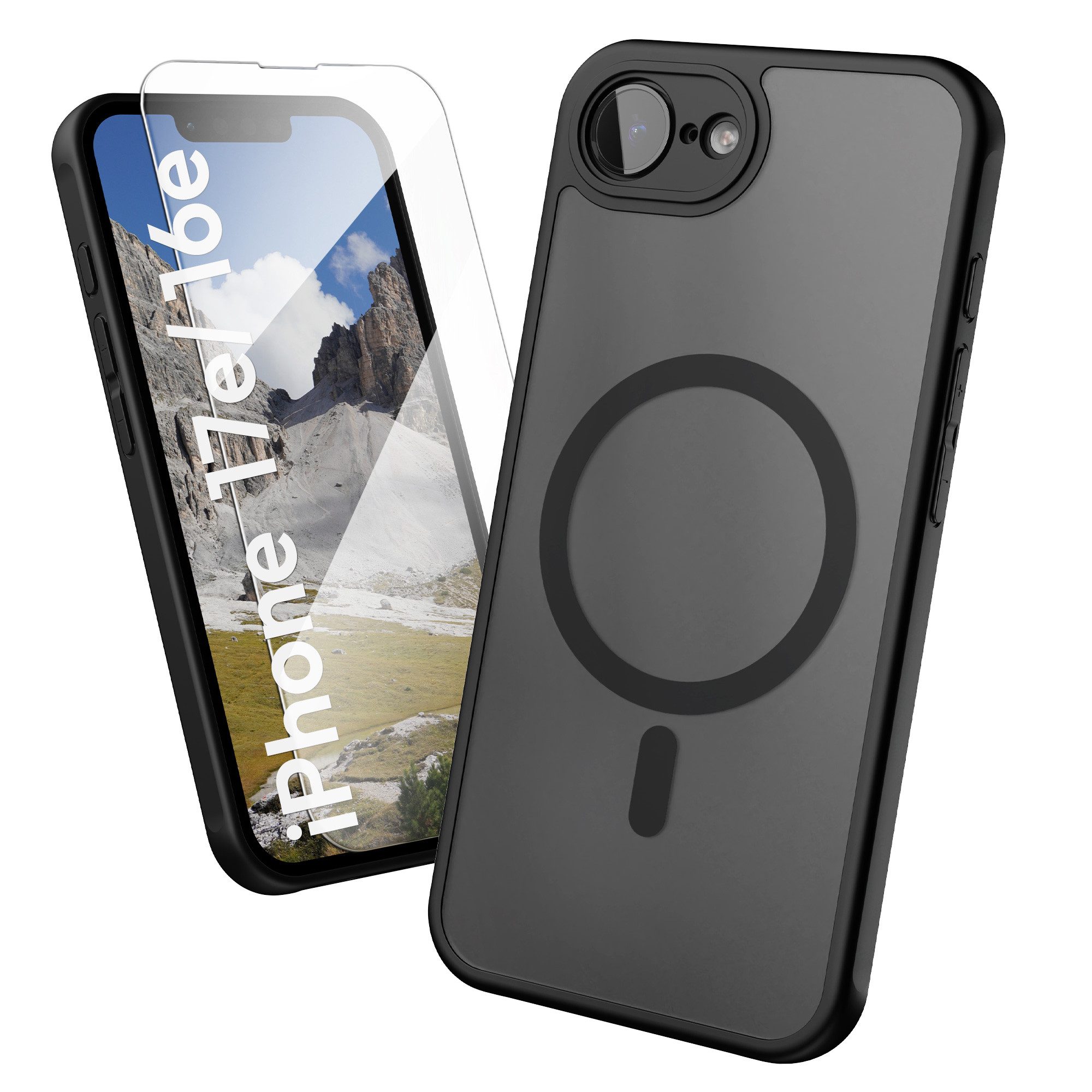 Oakshield Smartphone-Hülle Hülle für Apple iPhone 17e / iPhone 16e Handyhülle transparent, Schutzhülle stoßfest mit Kameraschutz - Case
