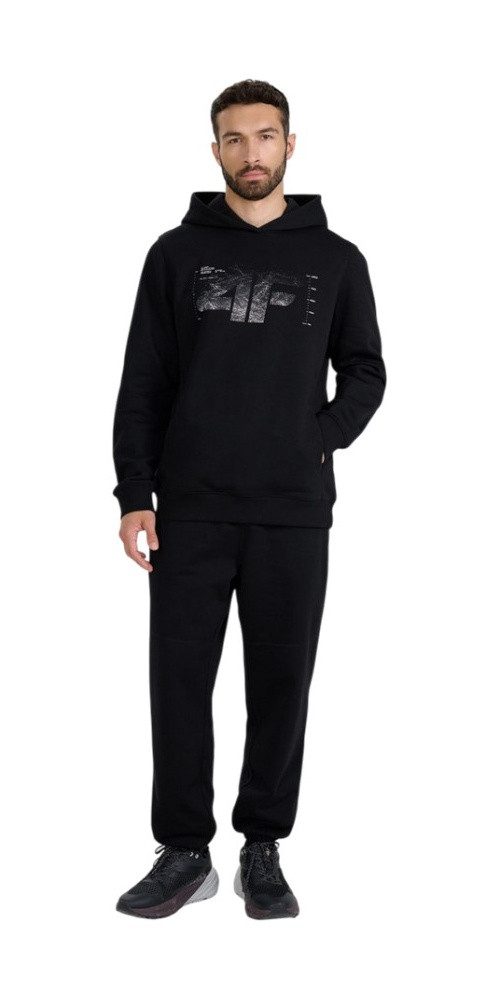 4F Kapuzenpullover M1904 (Baumwolle) schwarz Herren