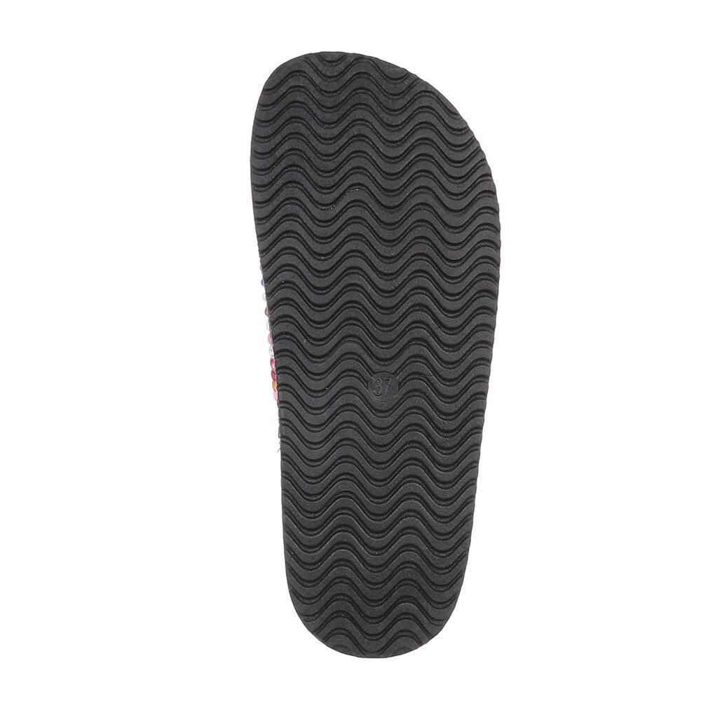 Ital-Design Damen Mules Freizeit Pantolette (86706515) Flach Pantoletten in Weiß