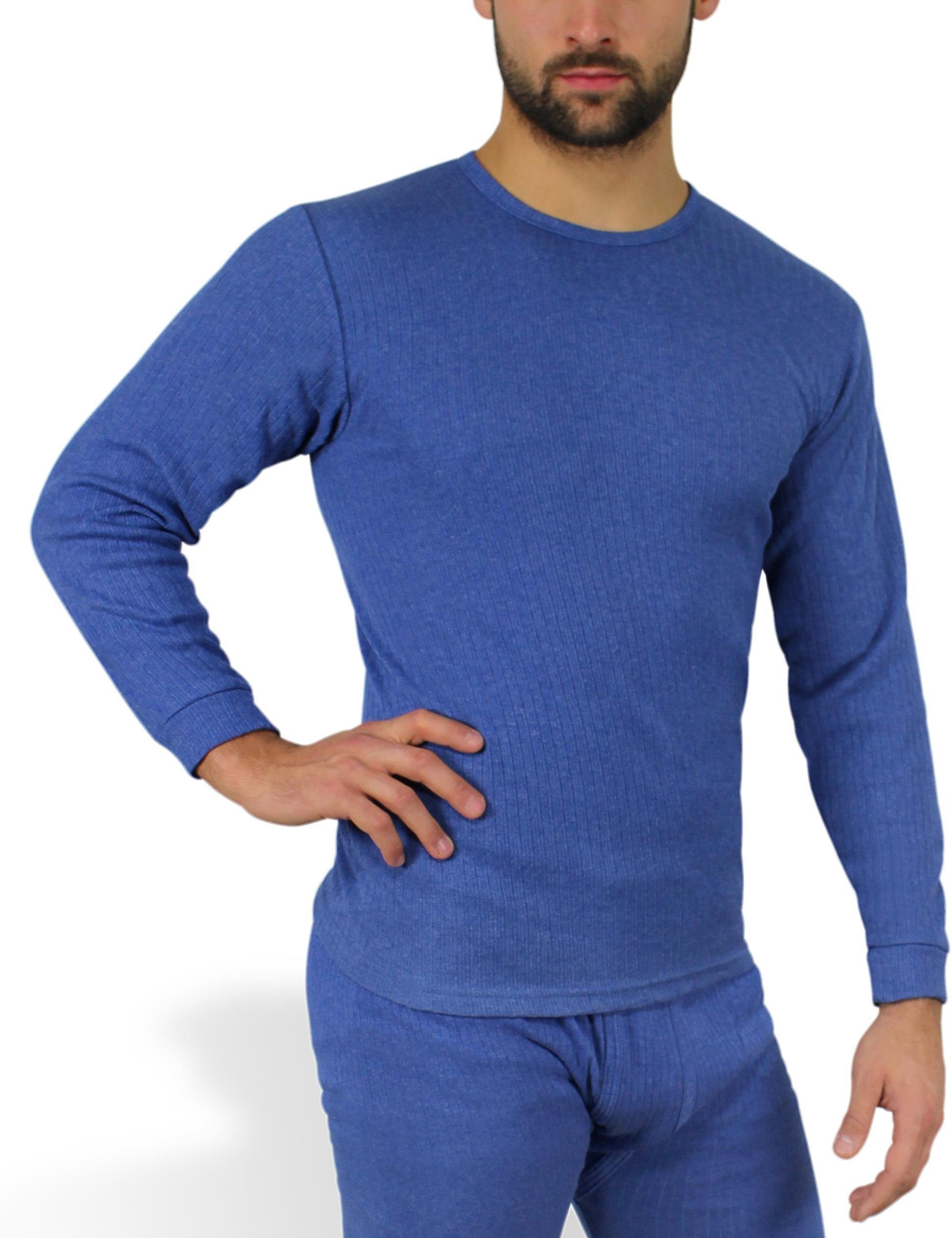 HUGE SPORTS Thermo-Shirt Herren - Fleece-gefüttert Mit Rollkragen