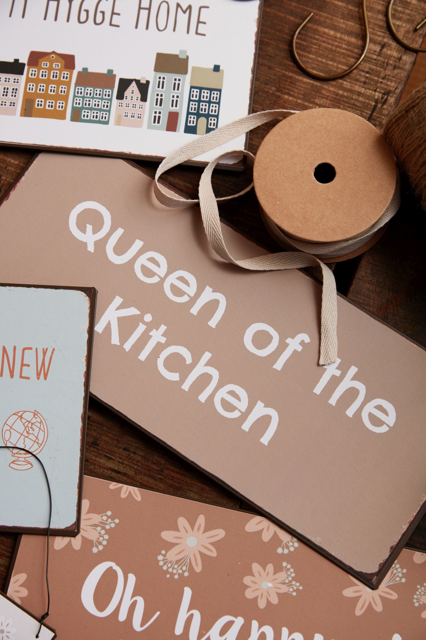 Ib Laursen Metallschild Ib Laursen - Schild Blechschild Metallschild "Queen of the Kitchen"