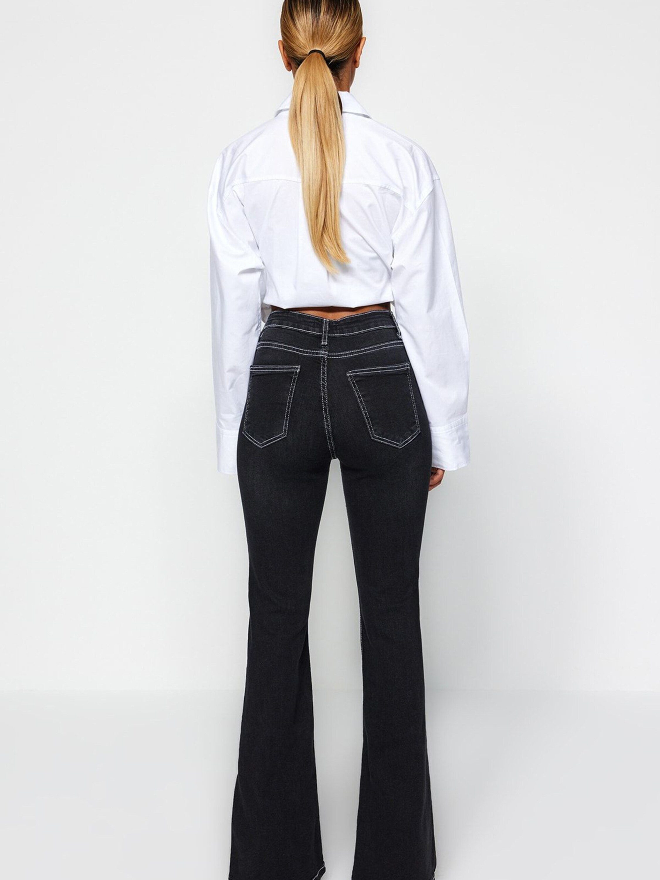 Trendyol Regular-fit-Jeans (1-tlg) Plain/ohne Details