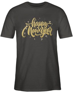 Shirtracer T-Shirt Happy New Year Silvester Erwachsene