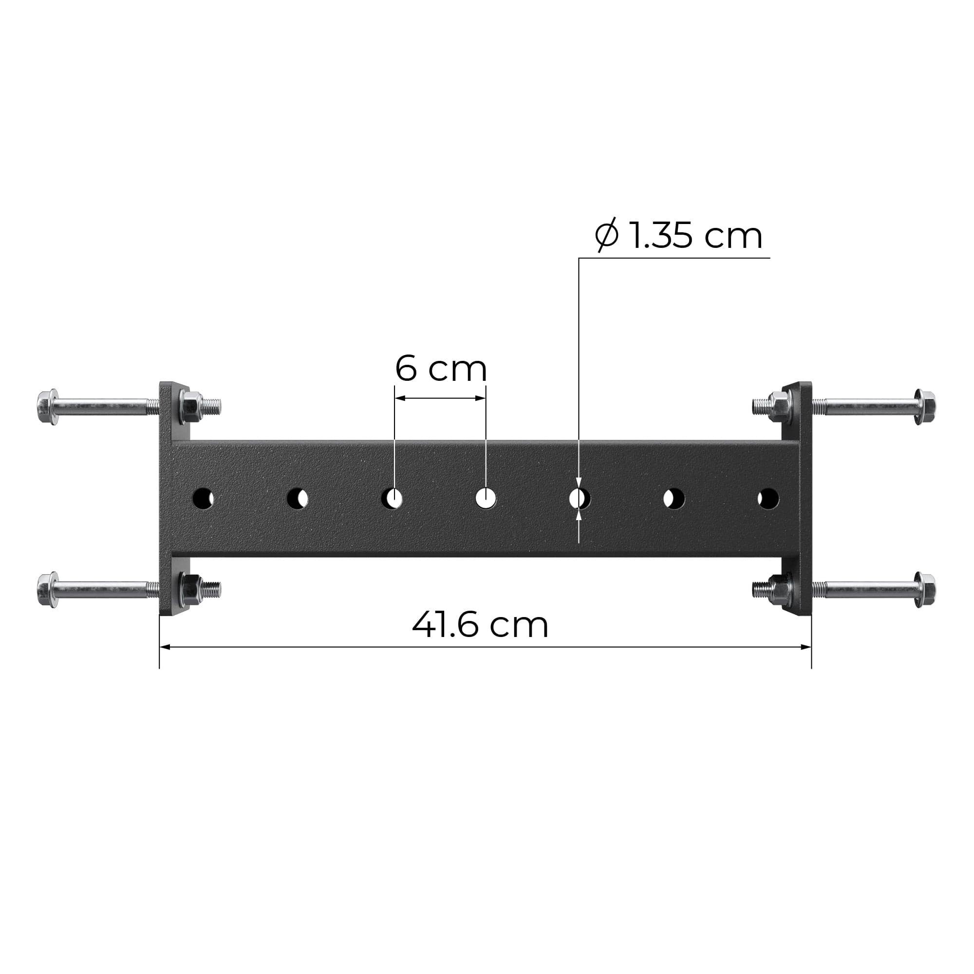 rostfreien black In Rack Farben Paarweise, Power ATLETICA cm 42 Crossbar, verfügbar 2 R8