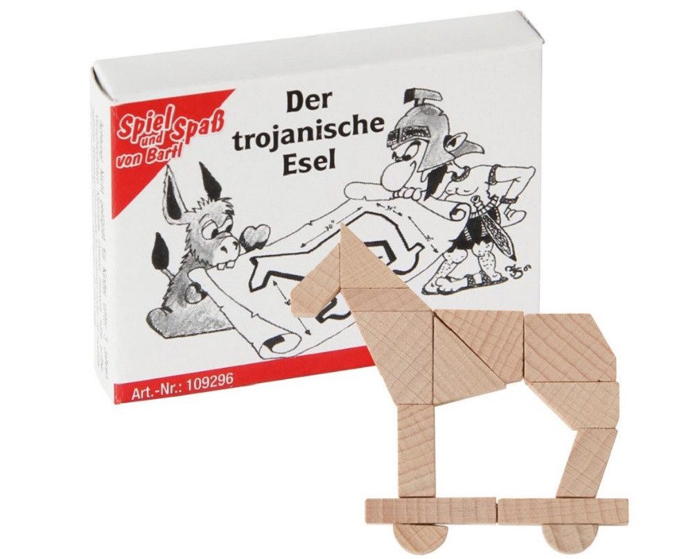 Bartl Spiel Knobelspiele, IQ Holzpuzzle, Geduldspiel aus Holz, Mini Puzzlespaß, ideal als Geschenk