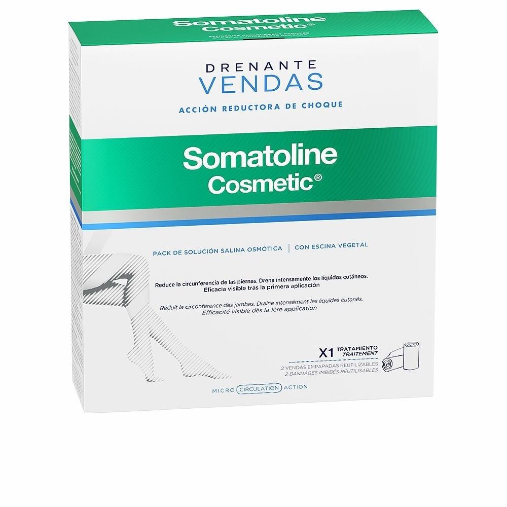 Somatoline Straffungspflege DRENANTE VENDAS KIT COMPLETO acción reductora choque 1 u