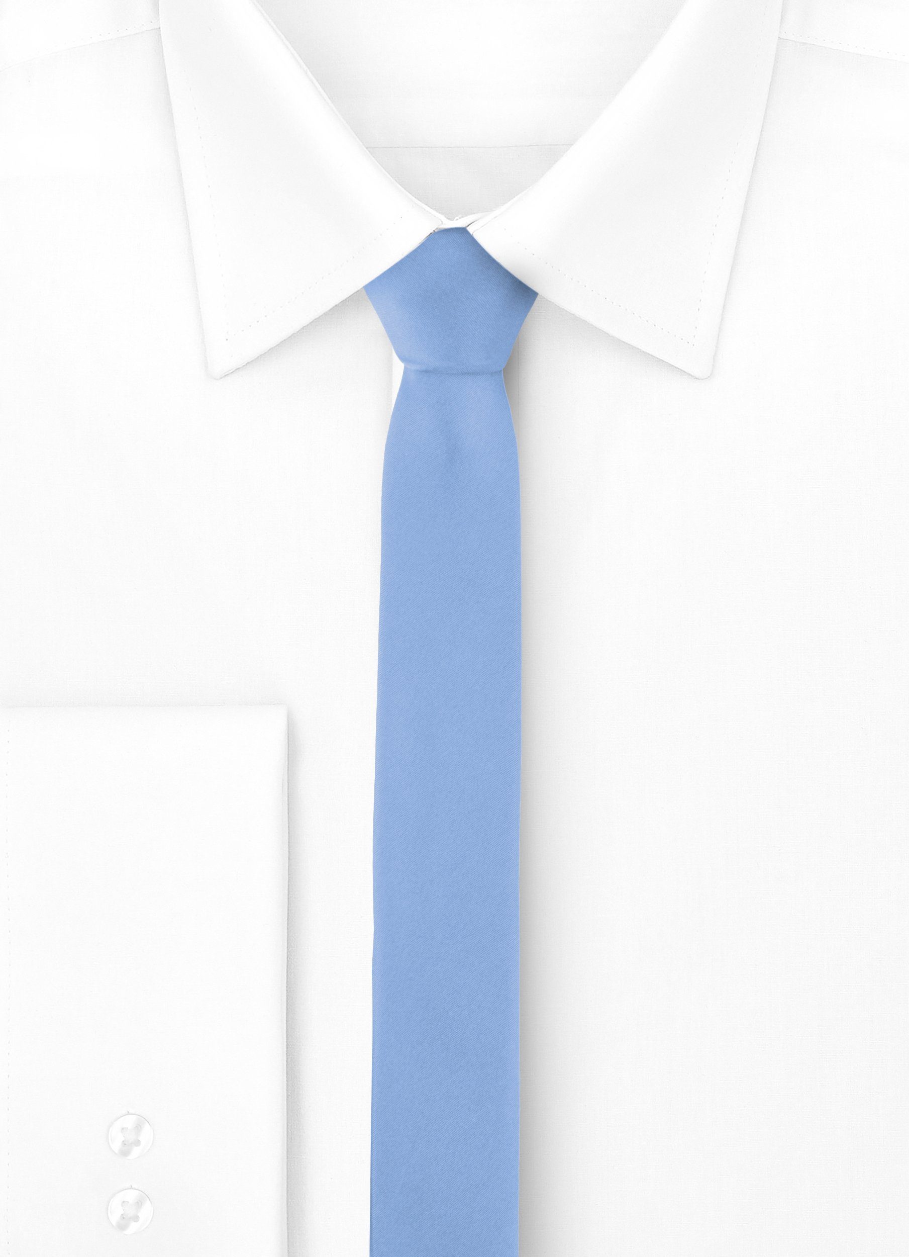 Indigo 5cm) Ladeheid x Schmale Herren 1-St) (Set, SP-5 Krawatte (150cm Krawatte