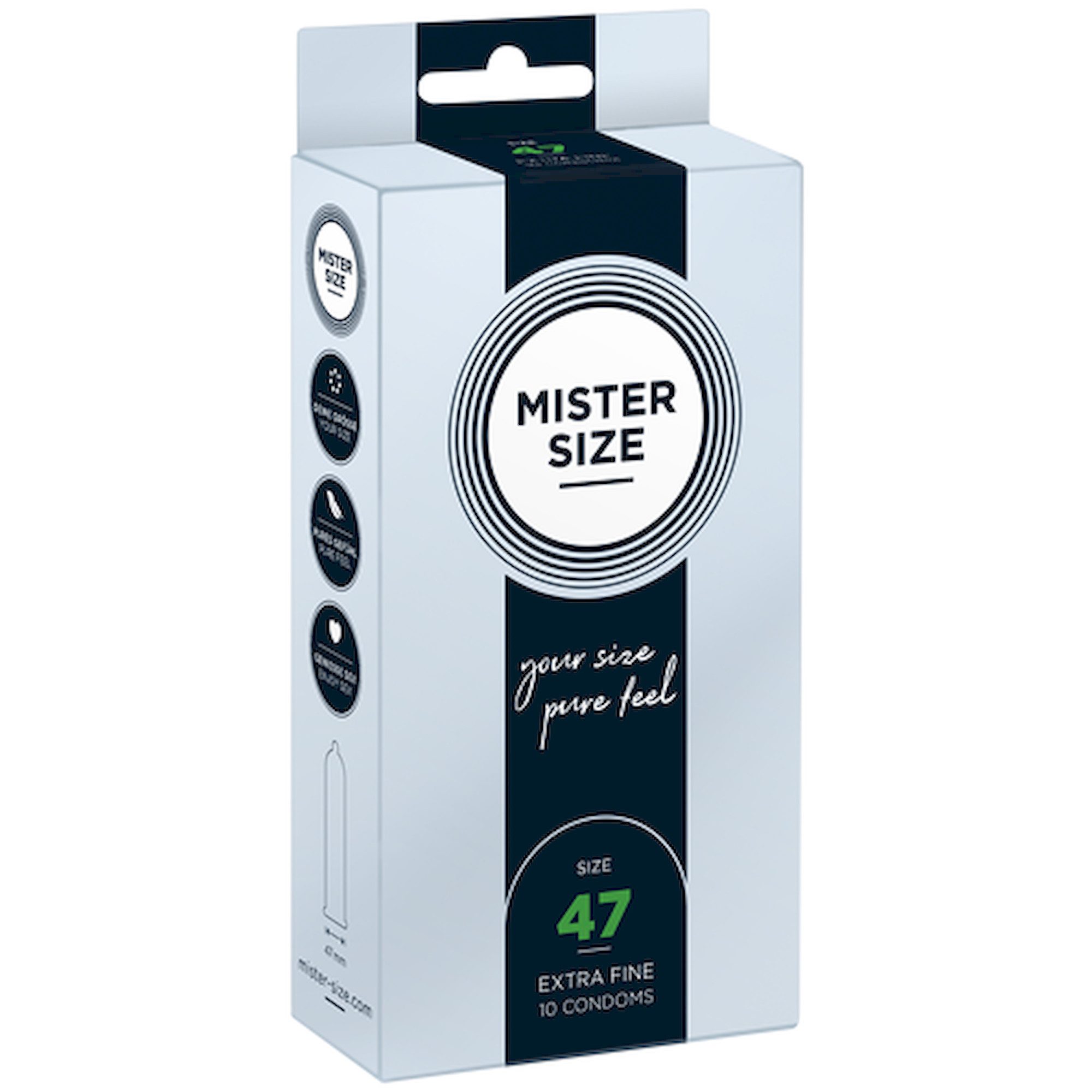 MISTER SIZE Kondome Mister Size Single: 47 (schlank & sportlich), 10 Kondome